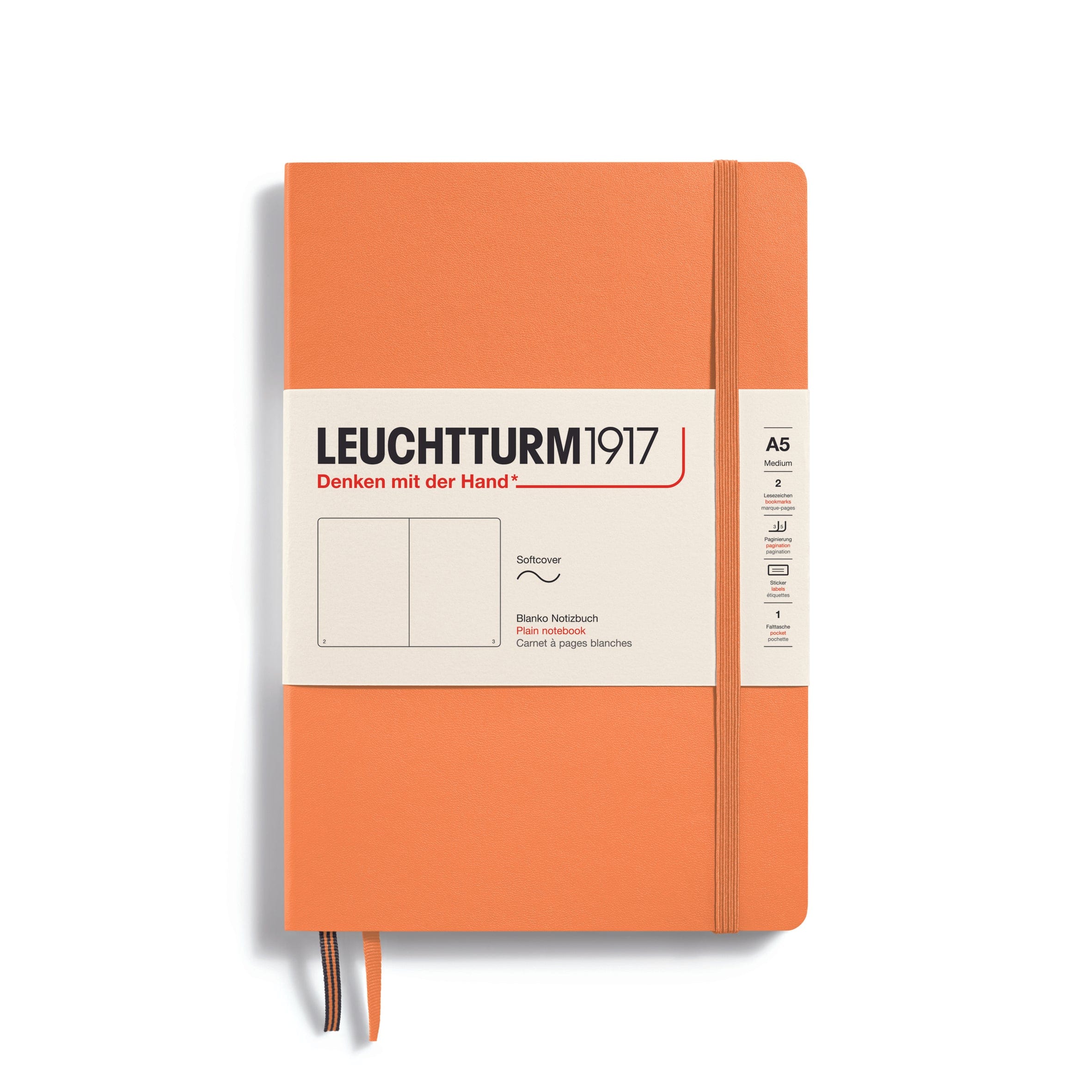 Leuchtturm 1917 Notesbog Leuchtturm1917 Notesbog Softcover A5 121s Blank Apricot