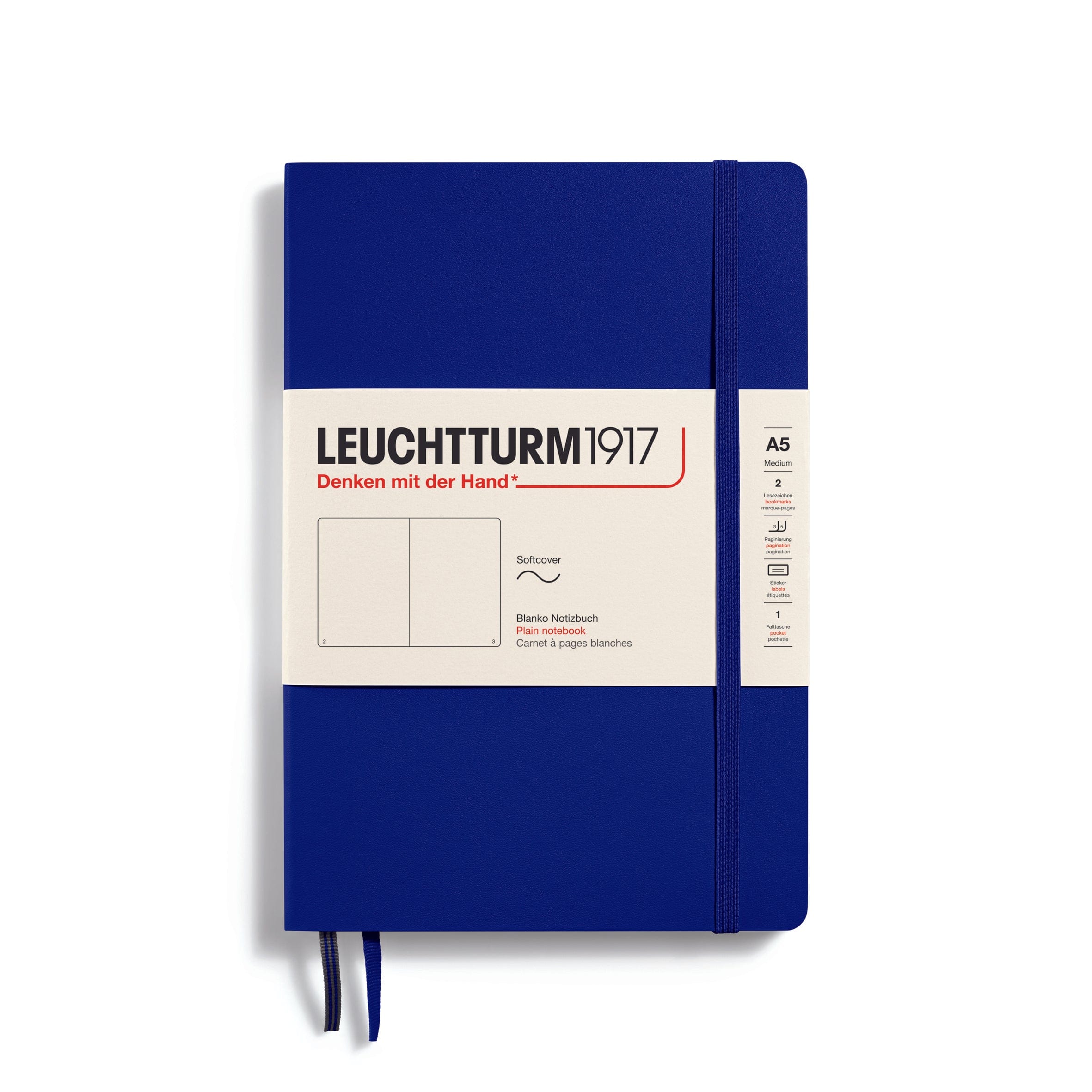 Leuchtturm 1917 Notesbog Leuchtturm1917 Notesbog Softcover A5 121s Blank Ink