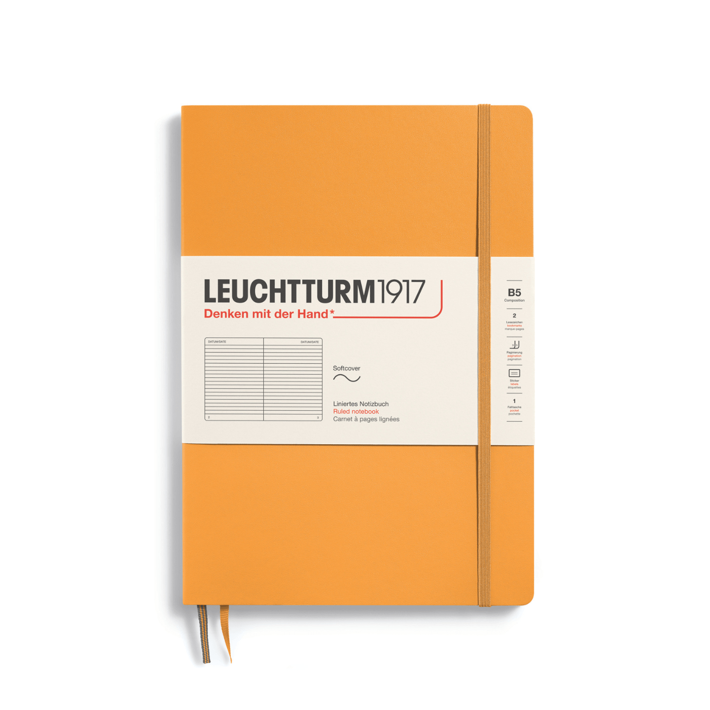 Leuchtturm 1917 Notesbog Leuchtturm1917 Notesbog Softcover B5 121s Linjeret Rising Sun