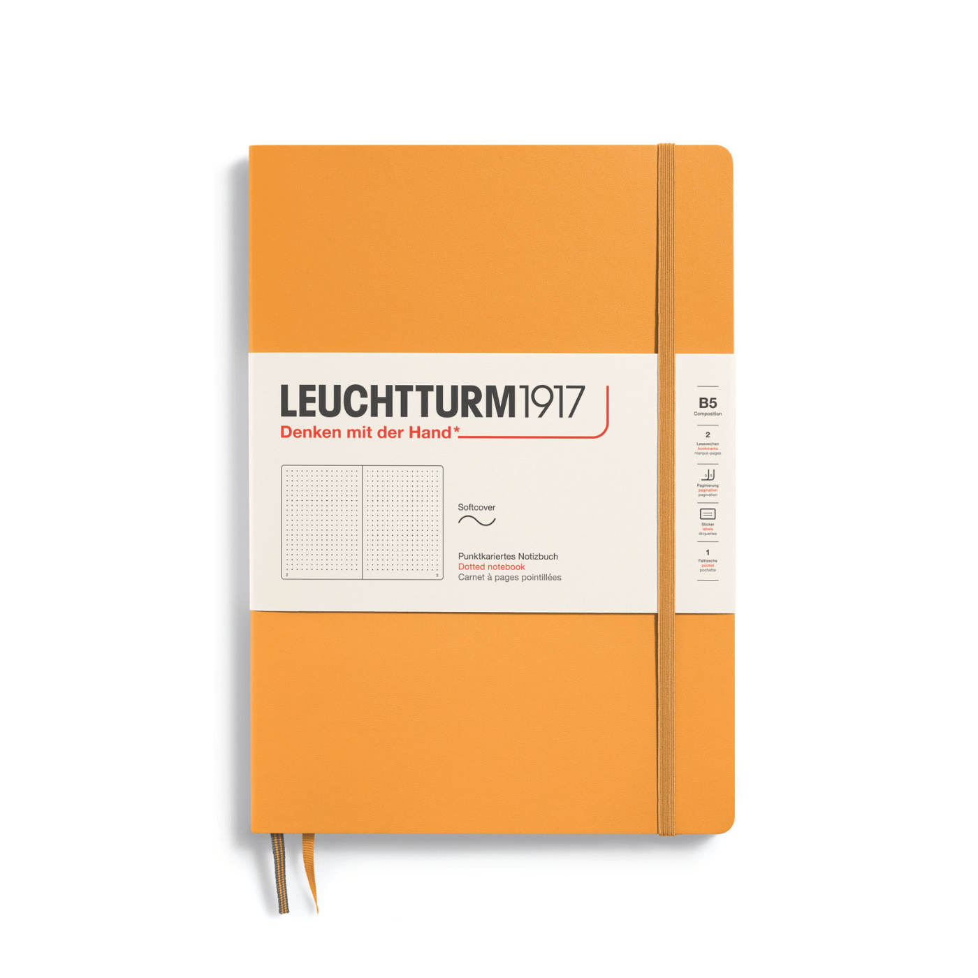 Leuchtturm 1917 Notesbog Leuchtturm1917 Notesbog Softcover B5 121s Prikket Rising Sun