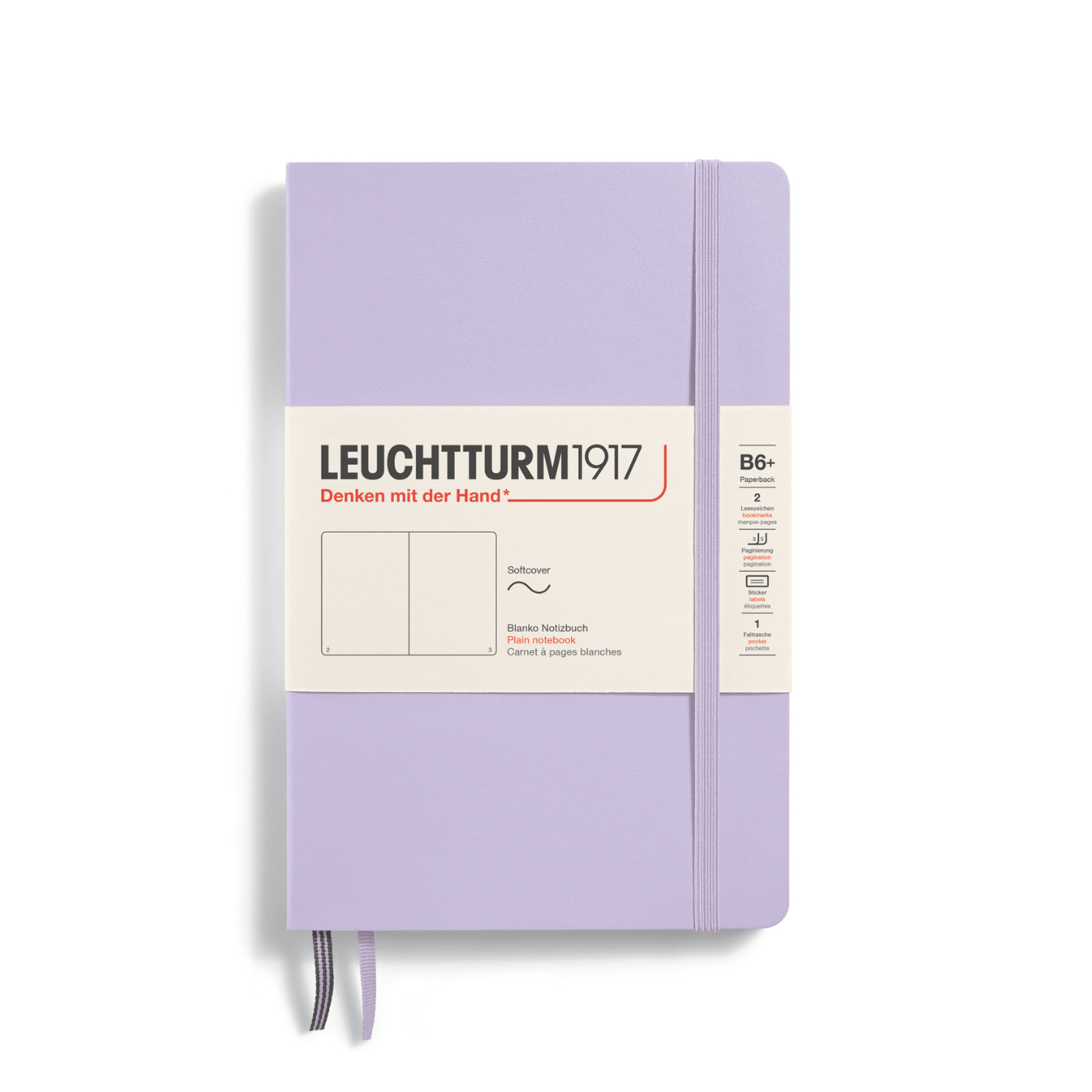 Leuchtturm 1917 Notesbog Leuchtturm1917 Notesbog Softcover B6+ 121s Blank Lilac