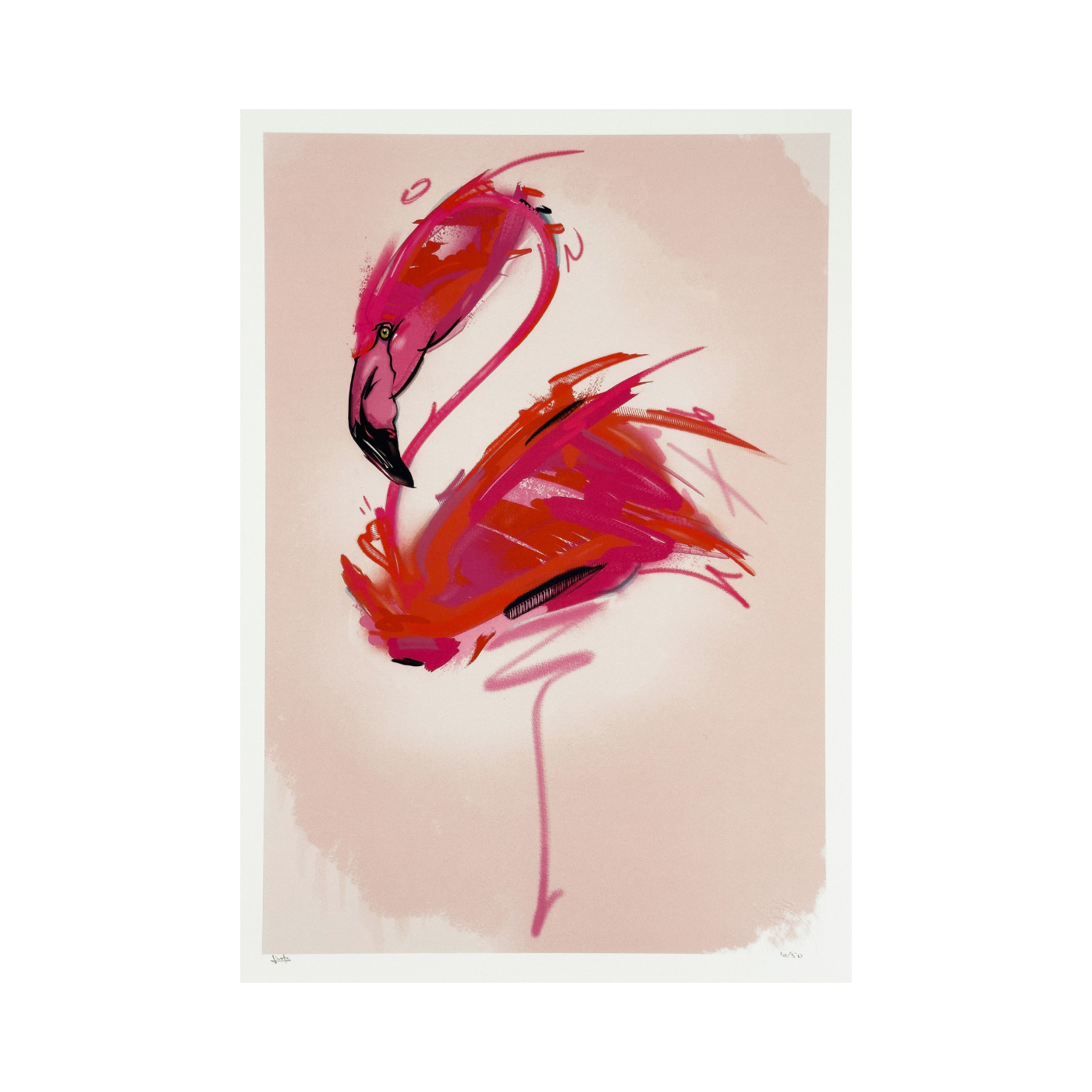 Animal abstract - Flamingo