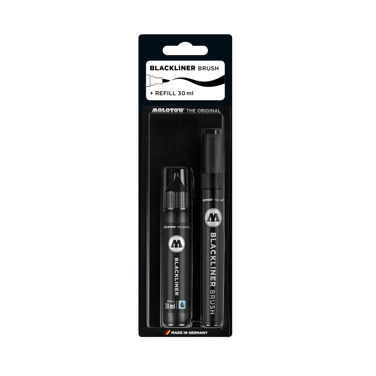 Molotow Tegneartikler MOLOTOW BLACKLINER brush pen + Refill 30ml