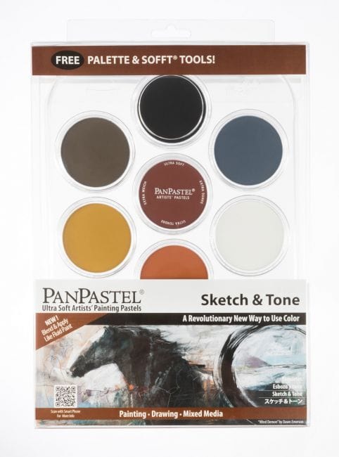 Panpastel Tørpastel Sketch & Tone Panpastel-kit 7 stk og tilbehør (Flere varianter)