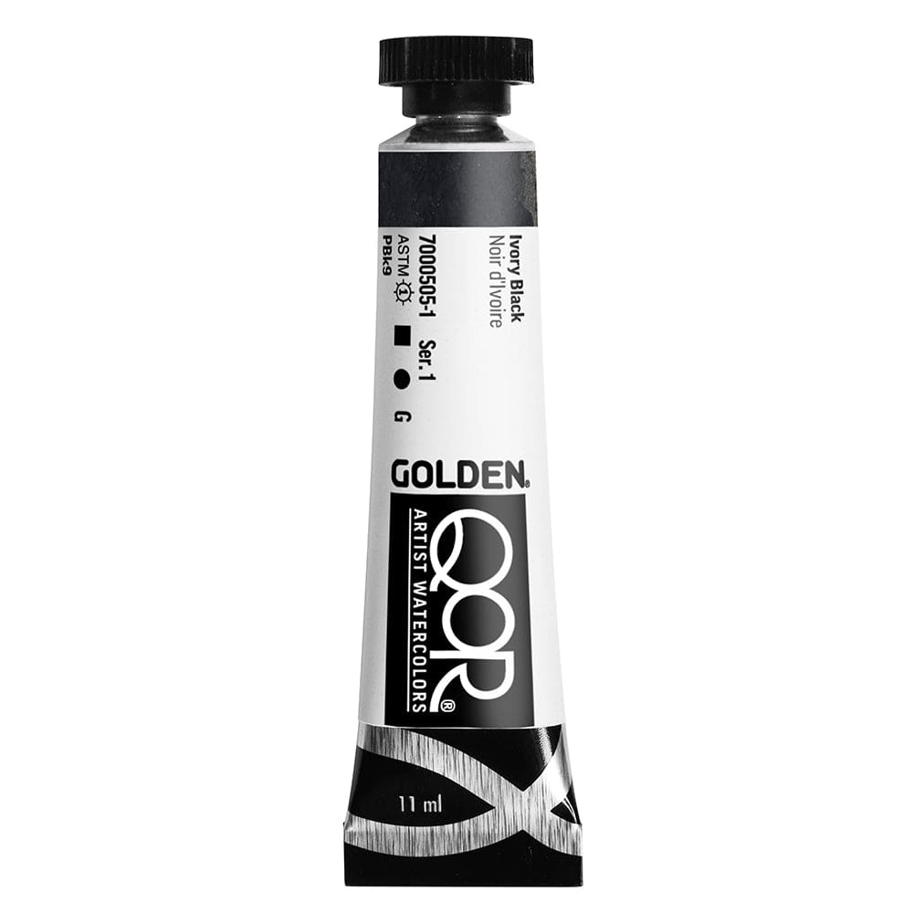 QoR Akvarelmaling 11ml Ivory Black