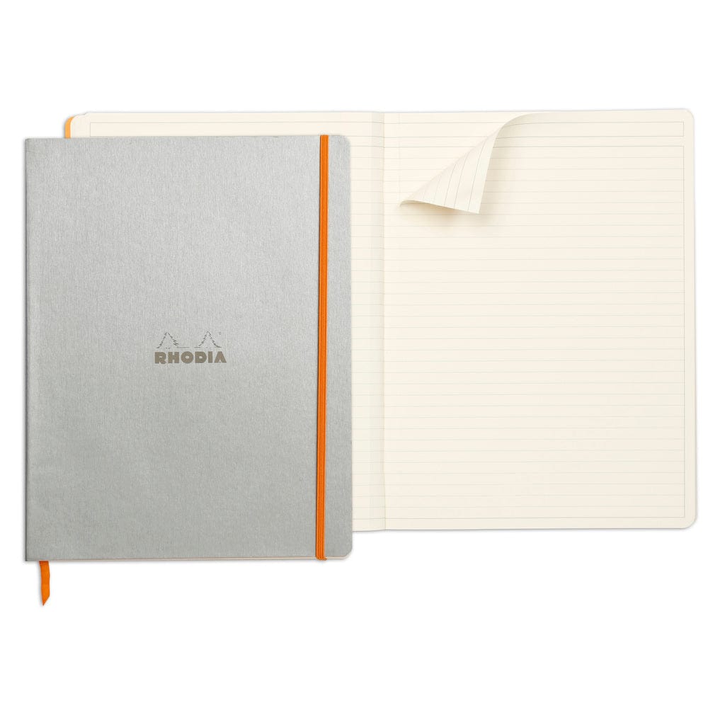 Rhodia Notesbog Rhodiarama softcover notebook SILVER A4+