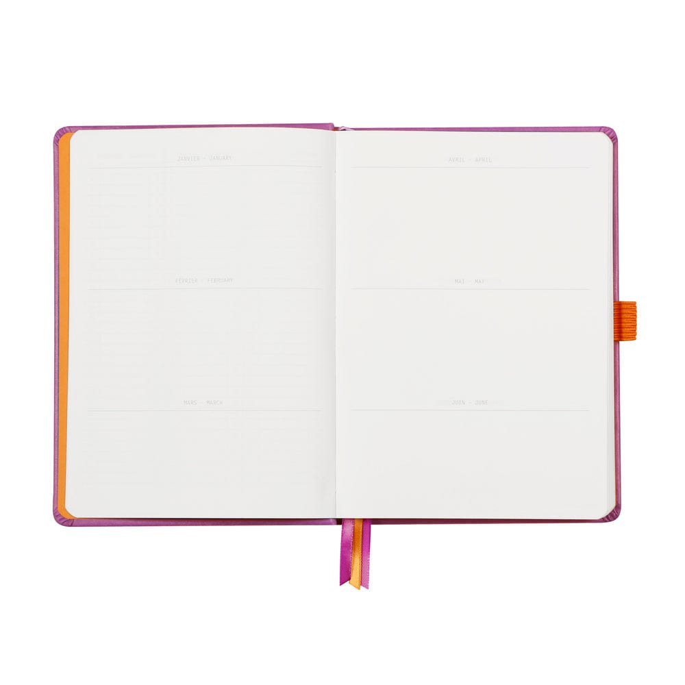 Rhodia Rhodiarama hardcover Goalbook LILAC A5 - White