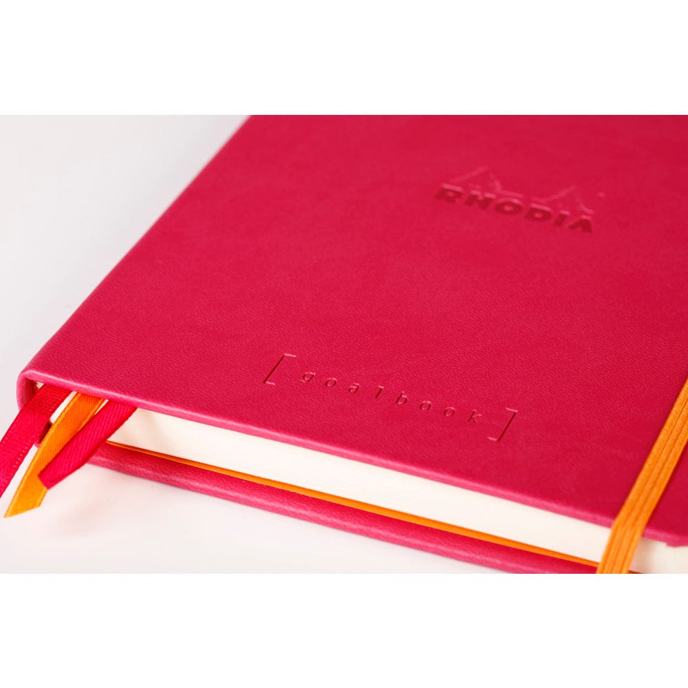 Rhodia Rhodiarama hardcover Goalbook RASPBERRY A5 - White