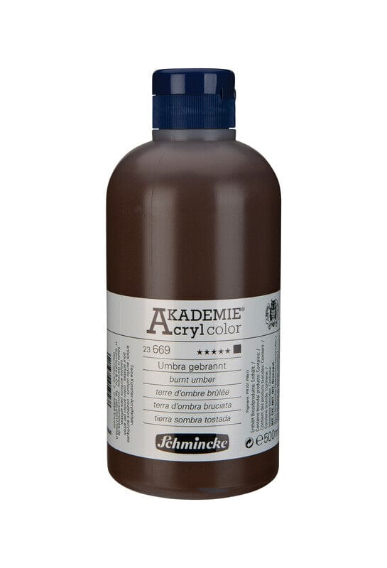 Schmincke Akademie Akryl 500ml Burnt Umber