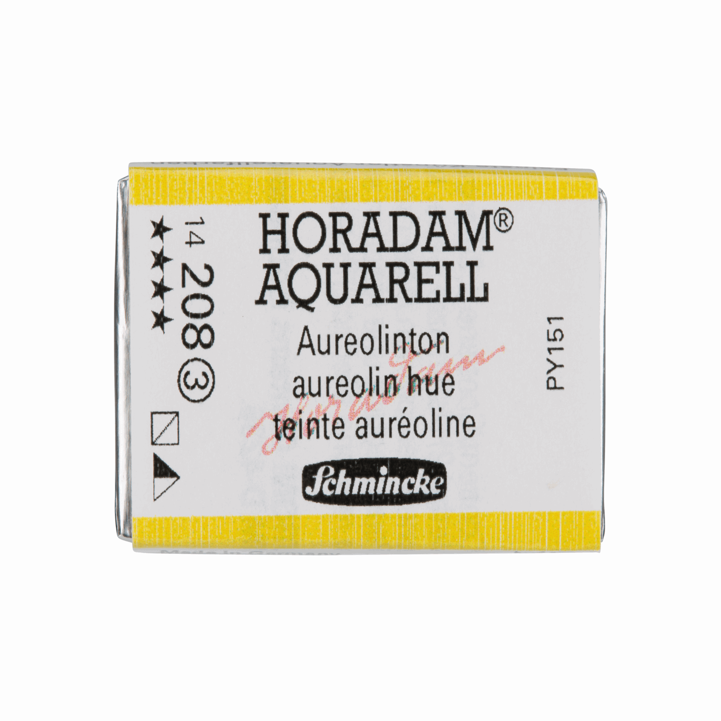 Schmincke Horadam Aquarell pans 1/1 pan Aureolin Hue