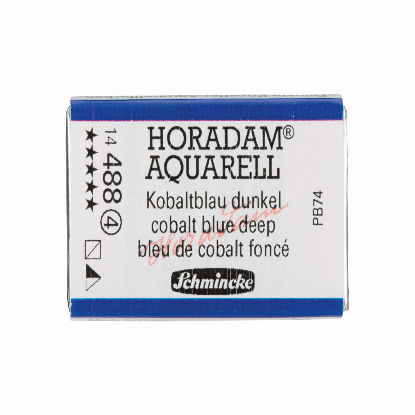 Schmincke Horadam Aquarell pans 1/1 pan Cobalt Blue Deep