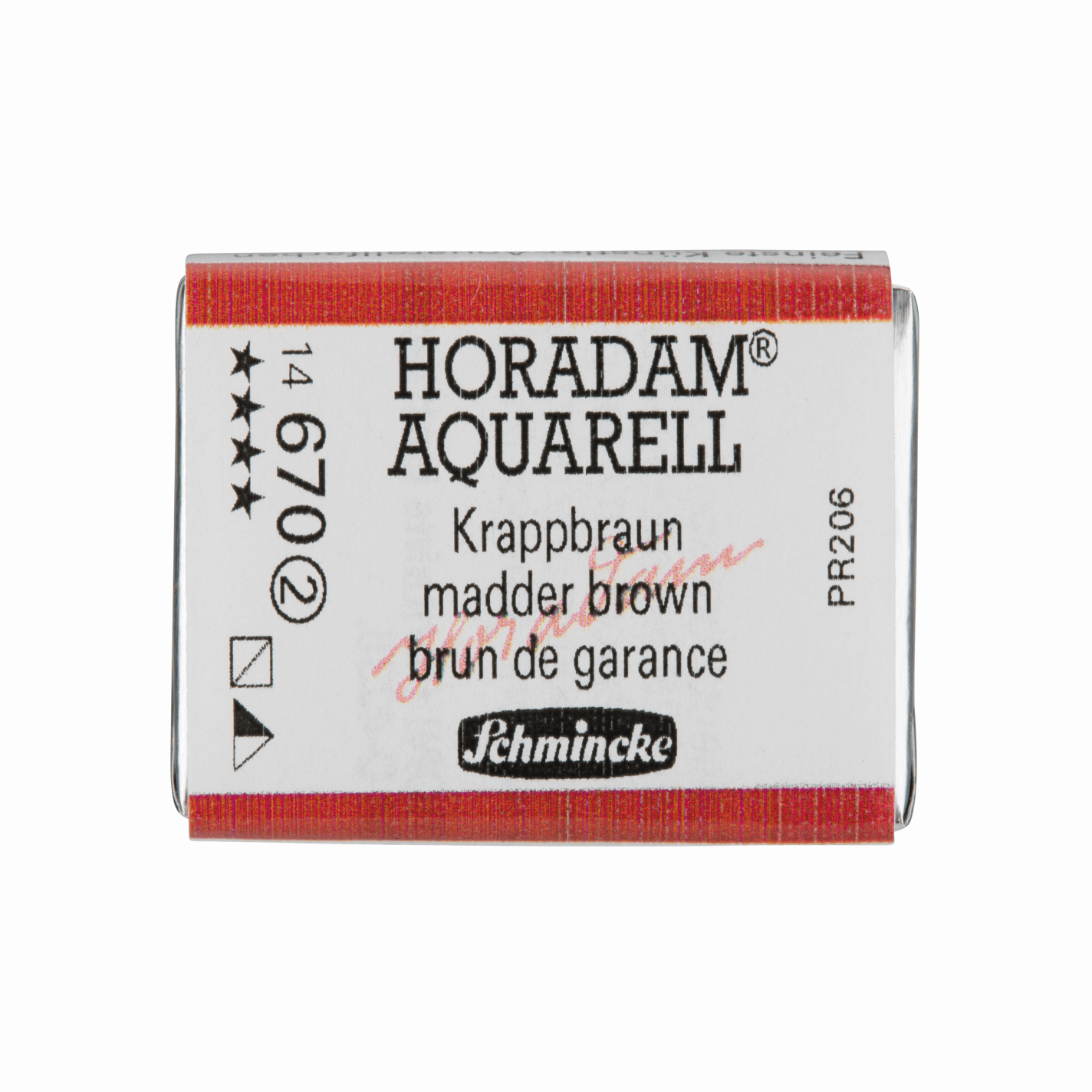 Schmincke Horadam Aquarell pans 1/1 pan Madder Brown