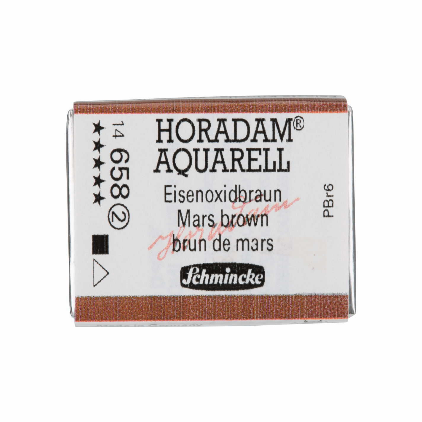 Schmincke Horadam Aquarell pans 1/1 pan Mars Brown