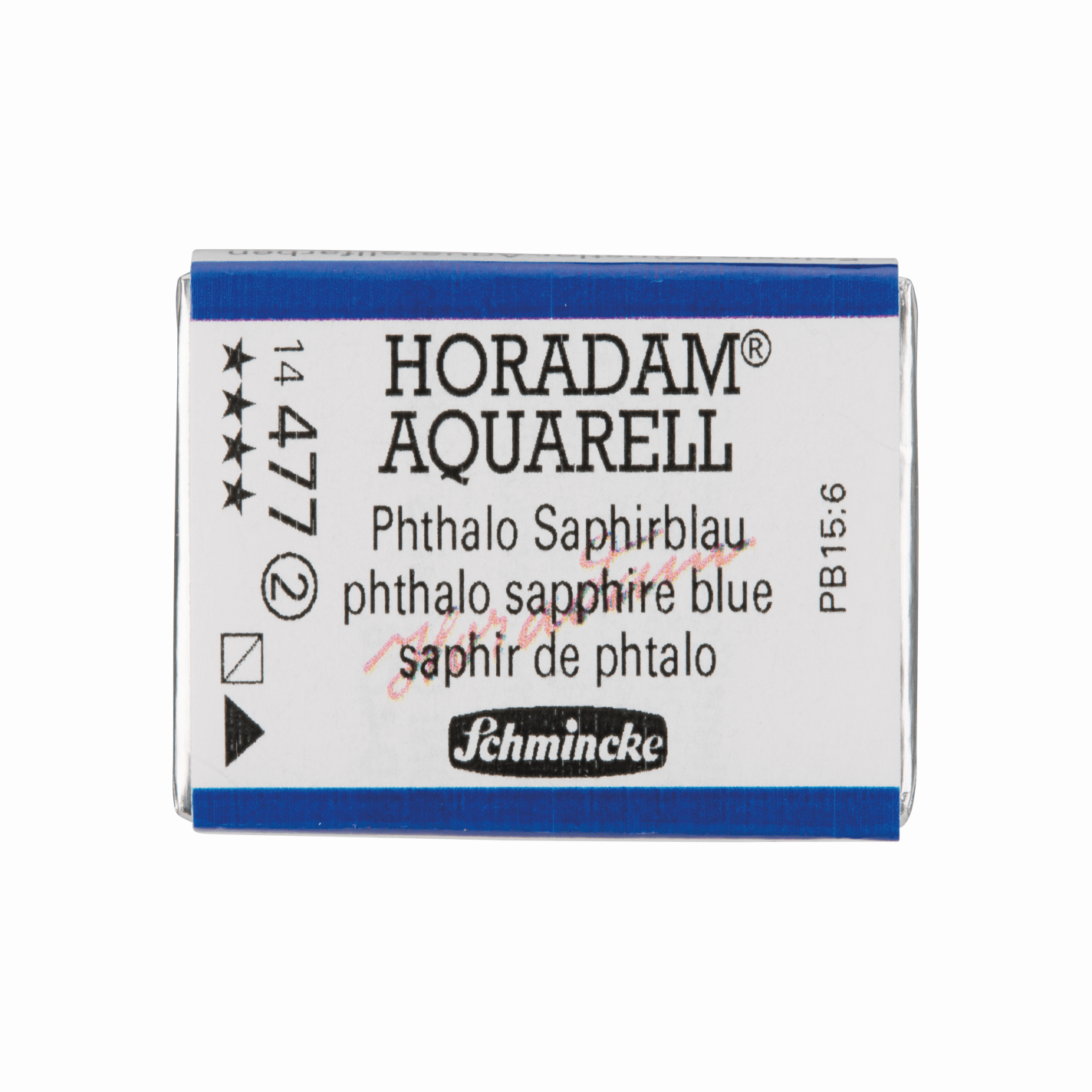 Schmincke Horadam Aquarell pans 1/1 pan Phthalo Sapphire Blue