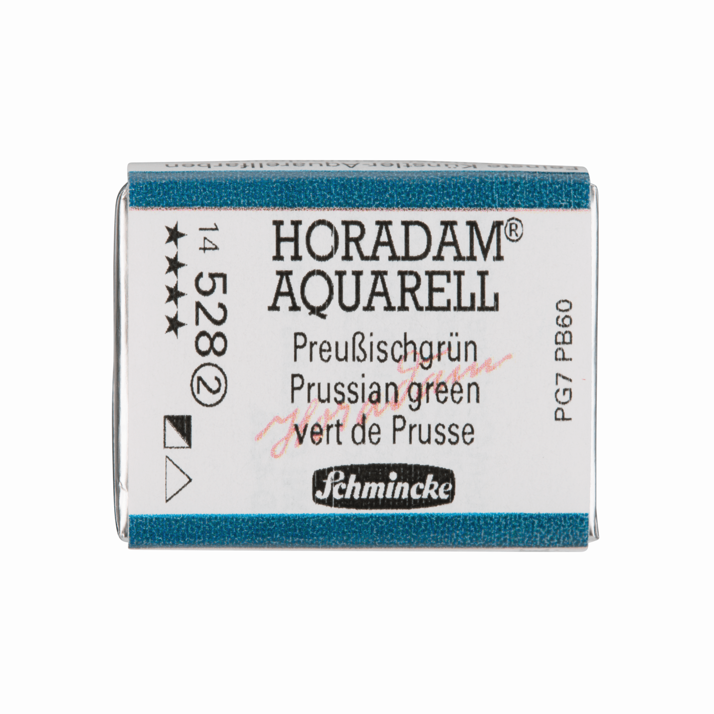 Schmincke Horadam Aquarell pans 1/1 pan Prussian Green