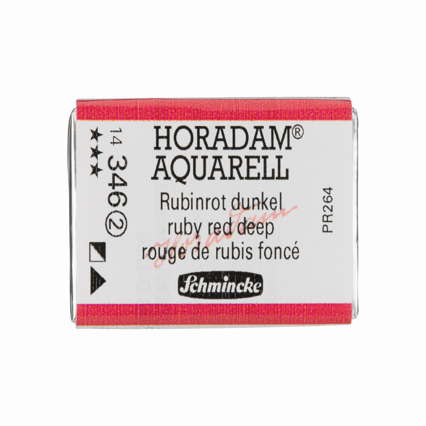 Schmincke Horadam Aquarell pans 1/1 pan Ruby Red Deep