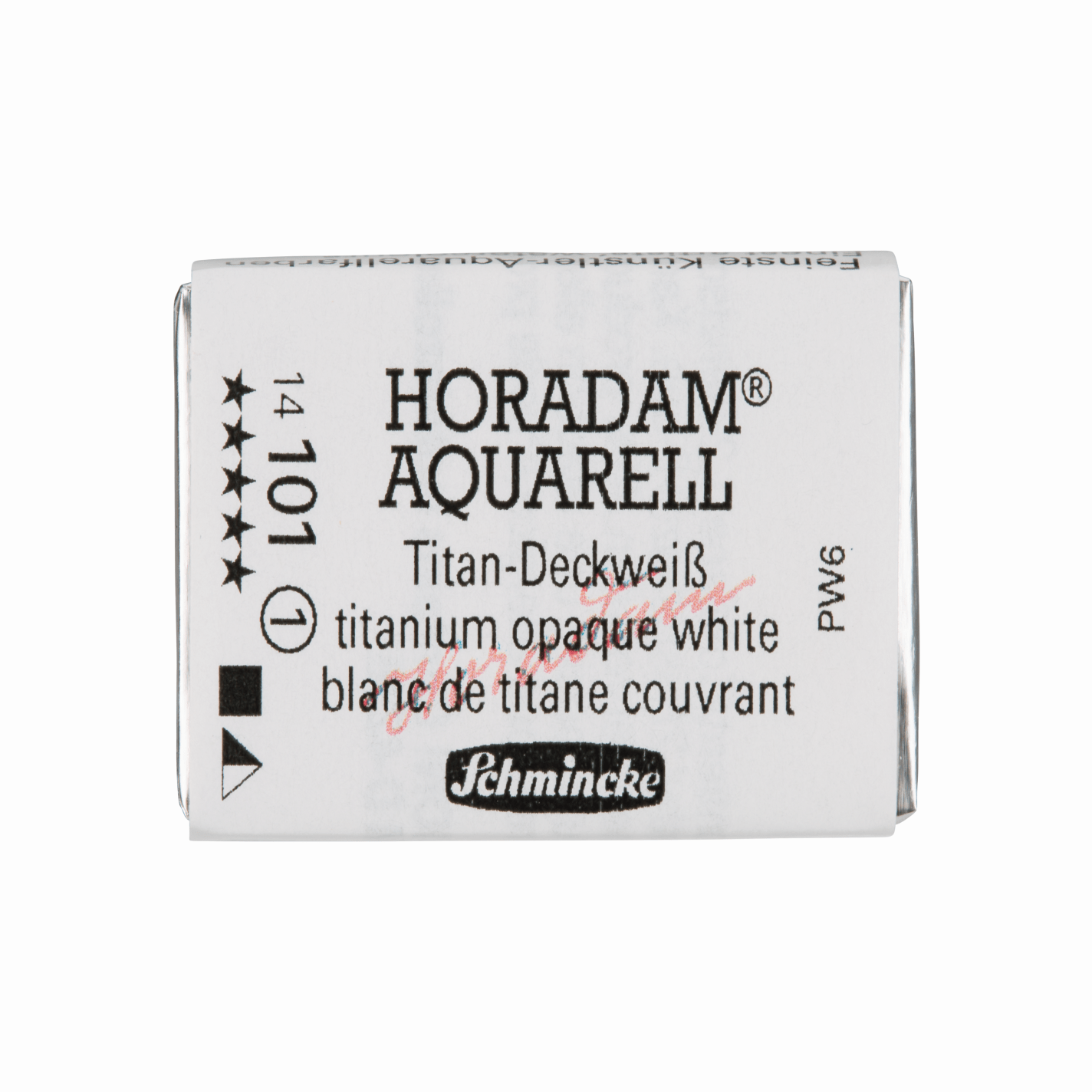 Schmincke Horadam Aquarell pans 1/1 pan Titanium Opaque White