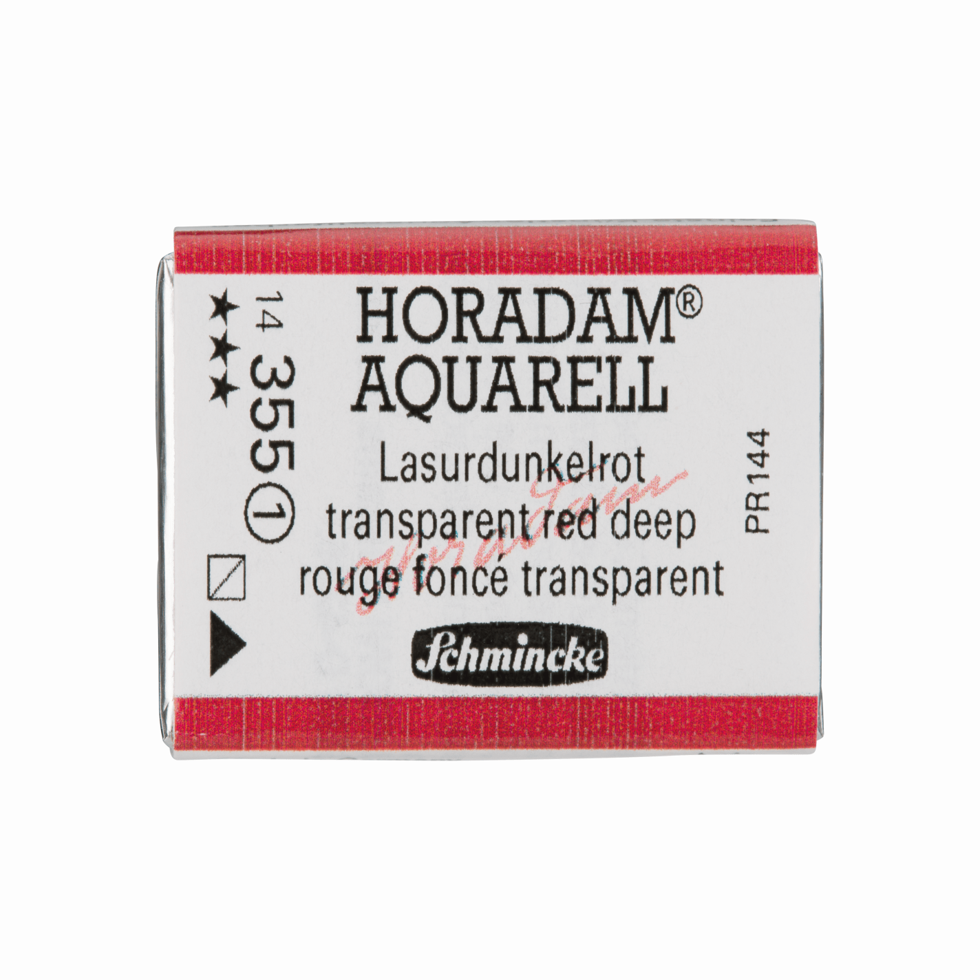 Schmincke Horadam Aquarell pans 1/1 pan Transparent Red Deep