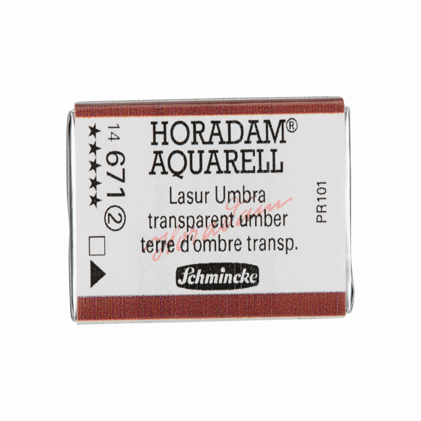 Schmincke Horadam Aquarell pans 1/1 pan Transparent Umber