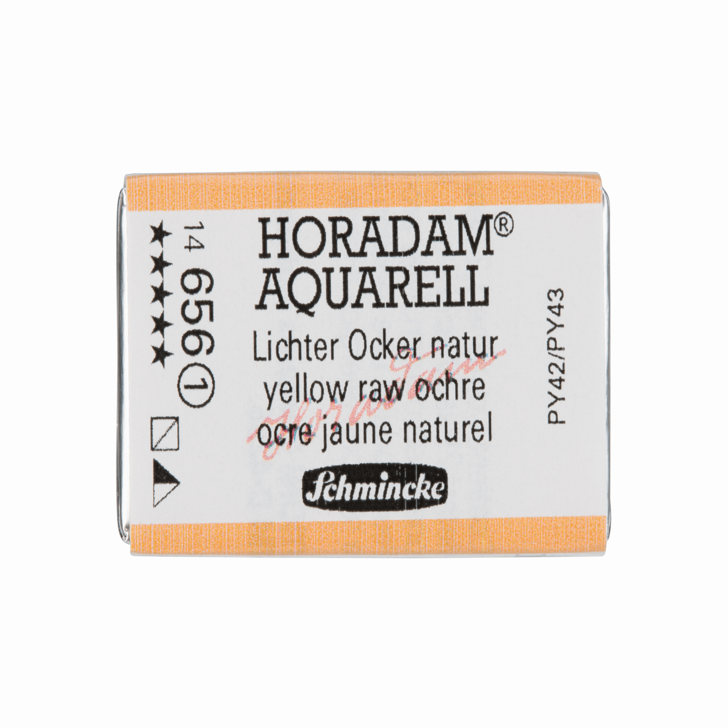 Schmincke Horadam Aquarell pans 1/1 pan Yellow Raw Ochre