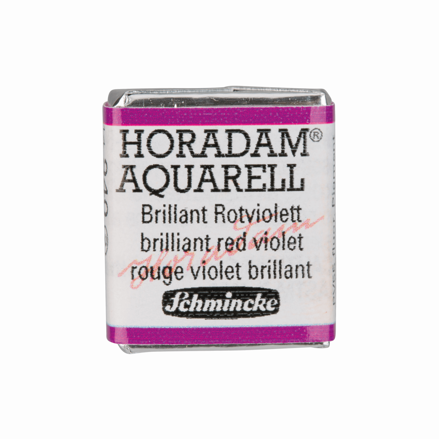 Schmincke Horadam Aquarell pans 1/2 pan Brilliant Red Violet