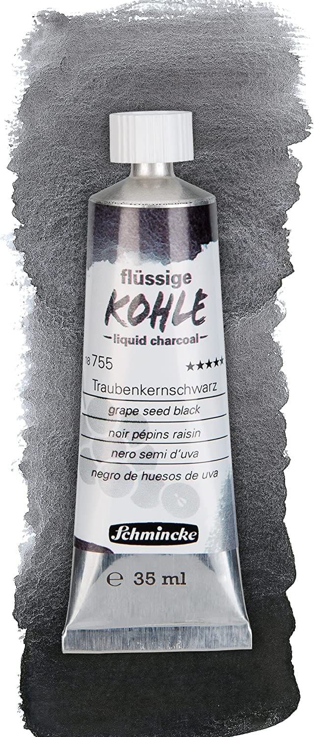 Schmincke Maling Schmincke Liquid Charcoal - Grape Seed Black