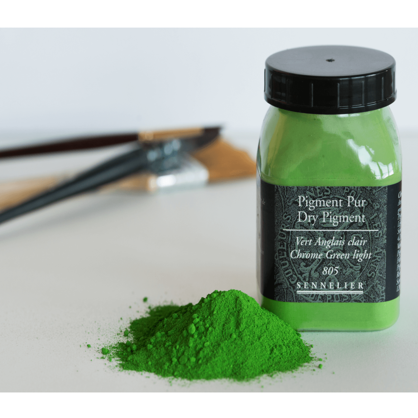 Sennelier Pigment 120g Chrome Green Light