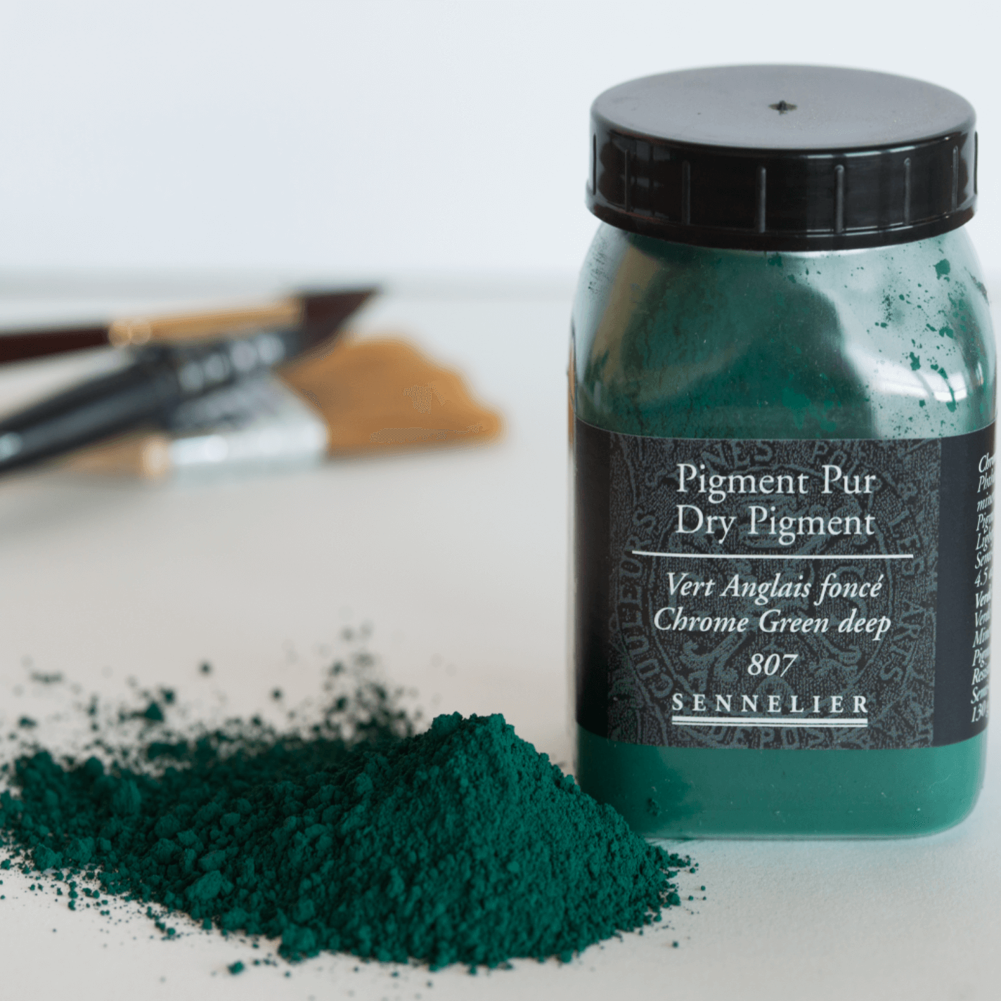 Sennelier Pigment 130g Chrome Green Deep