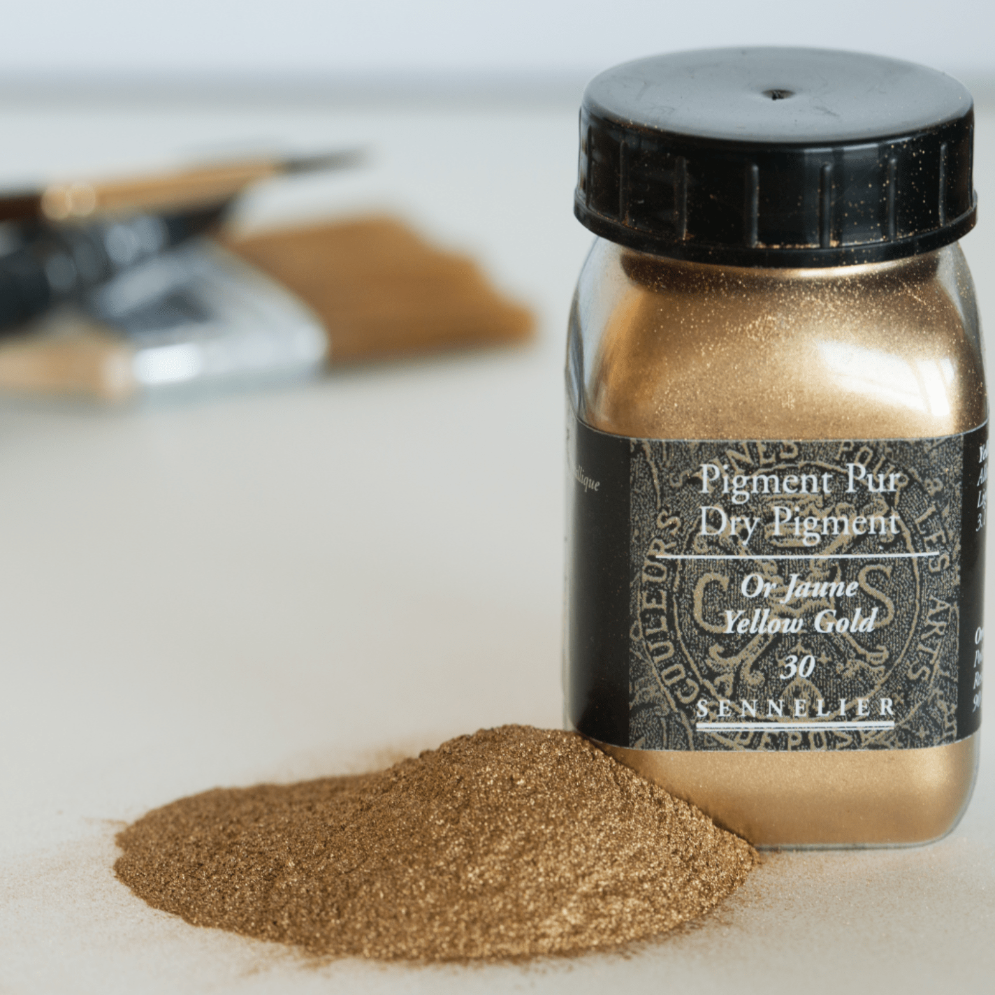 Sennelier Pigment 90g Yellow Gold