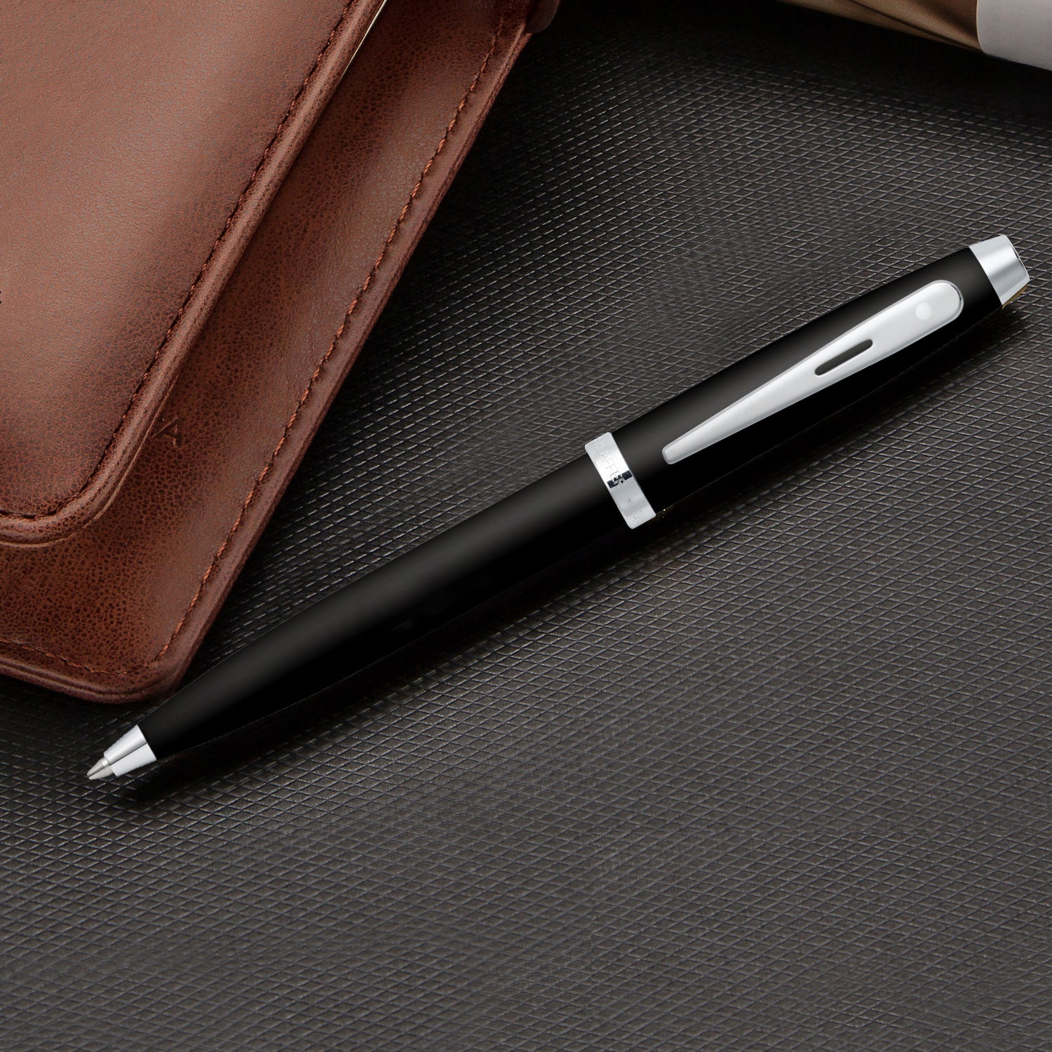 Sheaffer 100 Matte Black with Chrome Accents