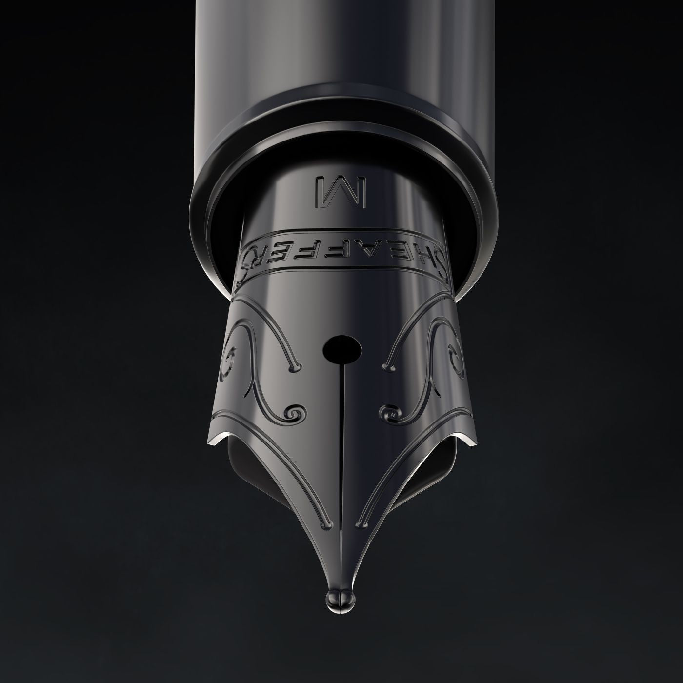 Sheaffer 100 Ionic Gunmetal Gray with glossy PVD accents