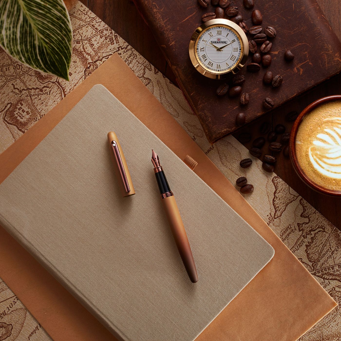 Sheaffer VFM Coffee Edition, matte brown with Regal Brown PVD accents