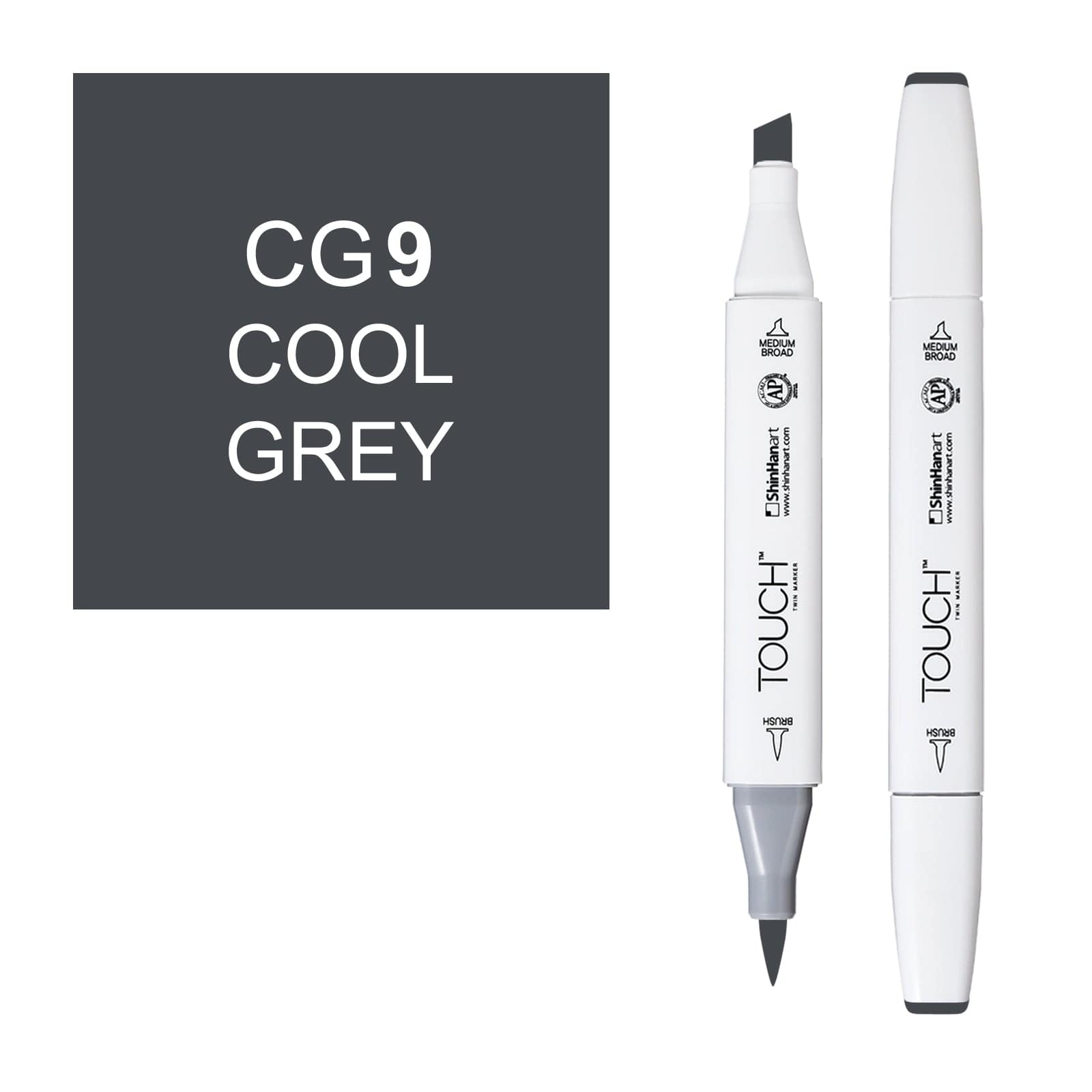 ShinHanart Touch Twin Brush Markers 9 Cool grey