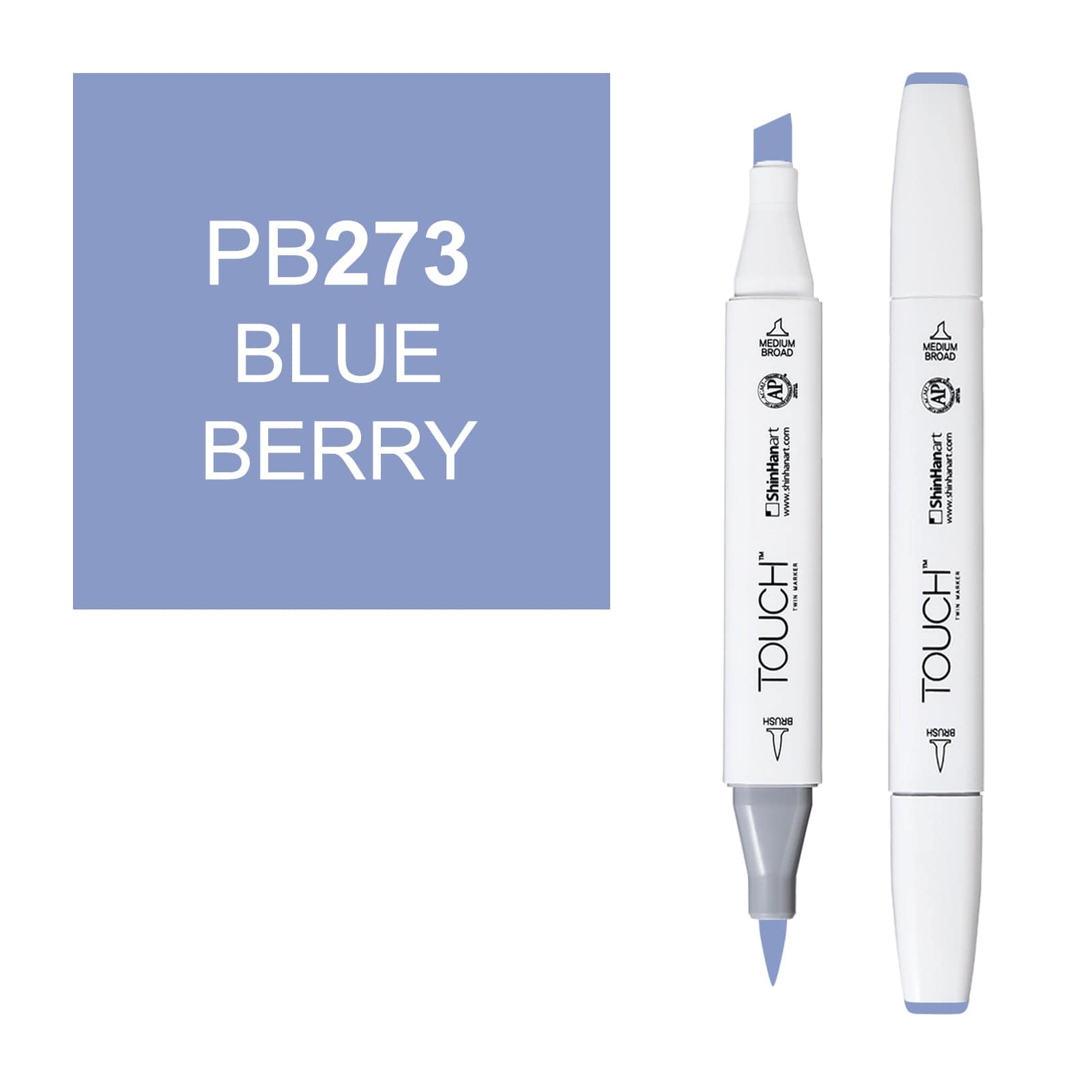 ShinHanart Touch Twin Brush Markers Blue berry