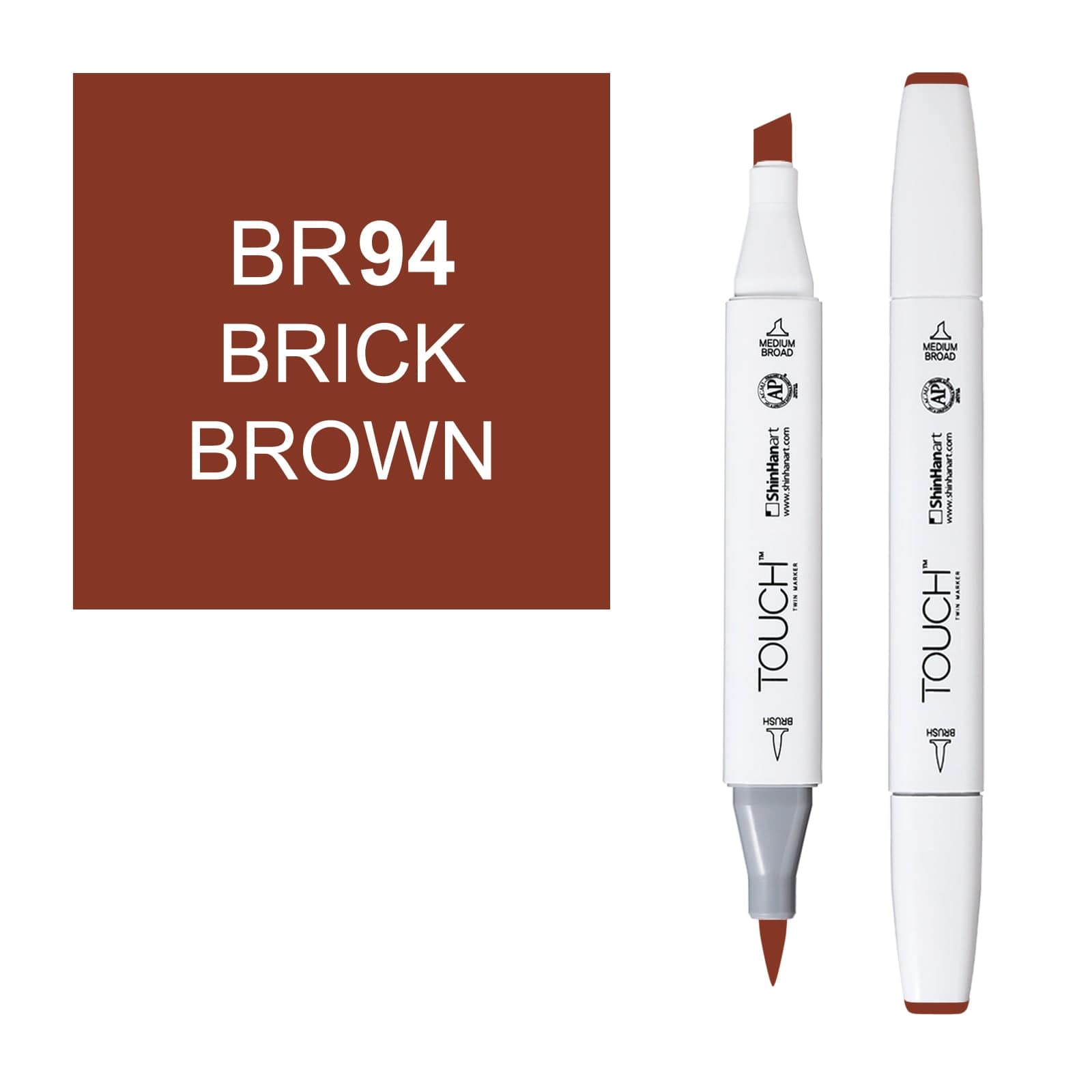 ShinHanart Touch Twin Brush Markers Brick brown