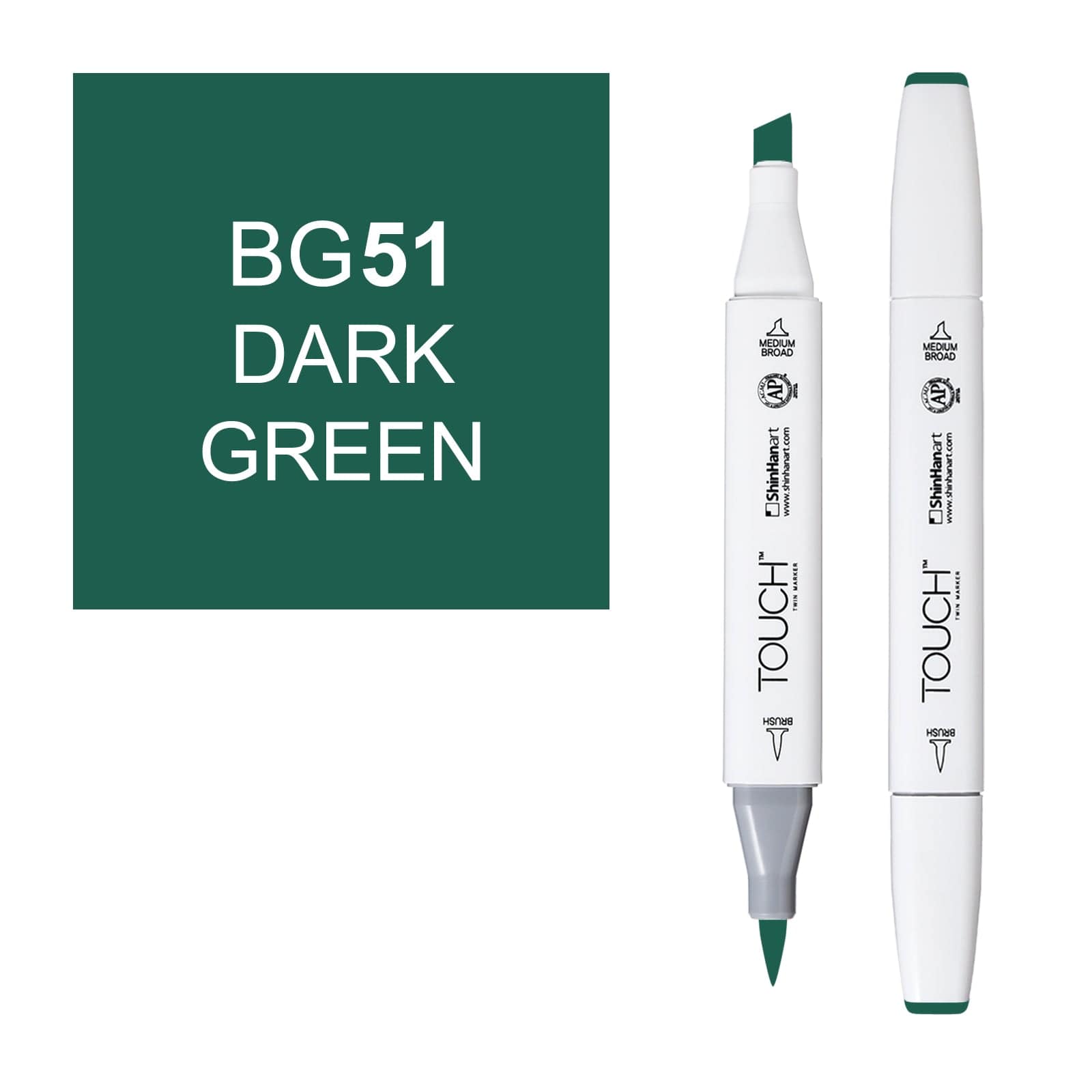 ShinHanart Touch Twin Brush Markers Dark green