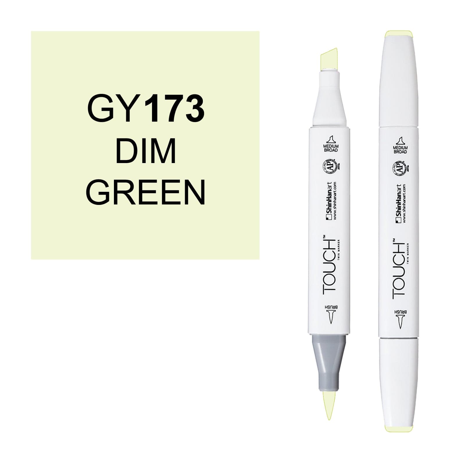 ShinHanart Touch Twin Brush Markers dim green