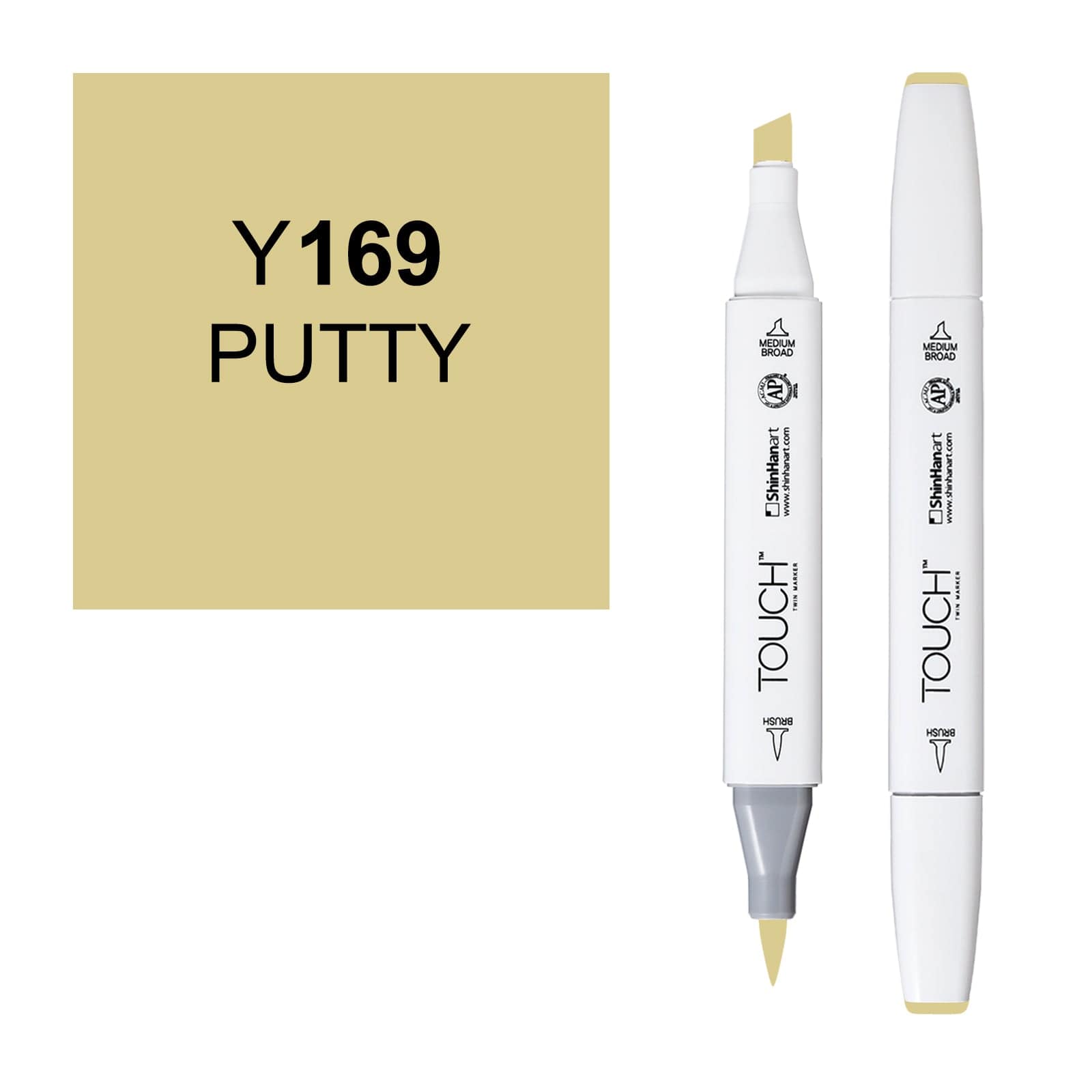 ShinHanart Touch Twin Brush Markers Putty