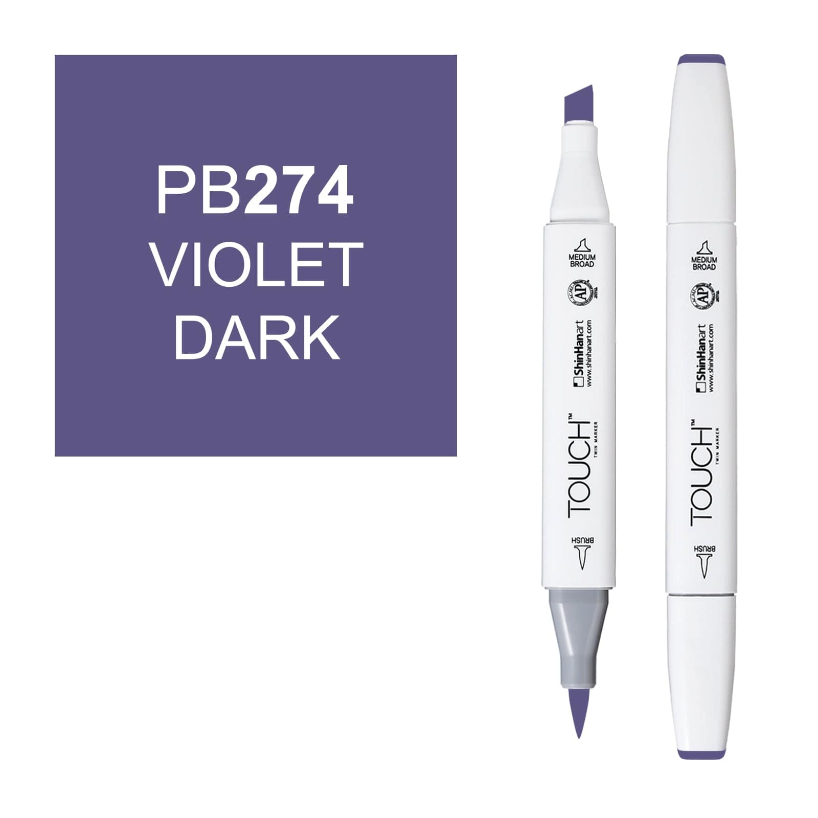 ShinHanart Touch Twin Brush Markers Violet dark