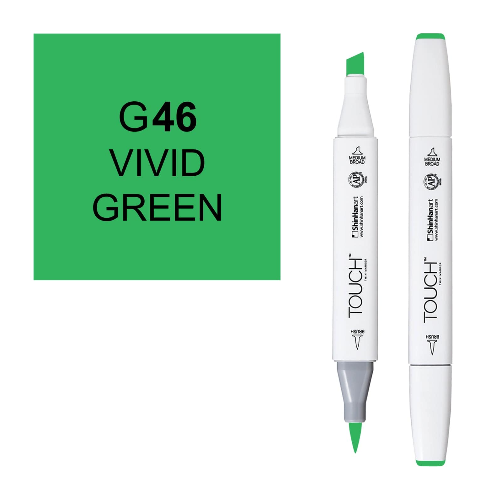 ShinHanart Touch Twin Brush Markers Vivid  green