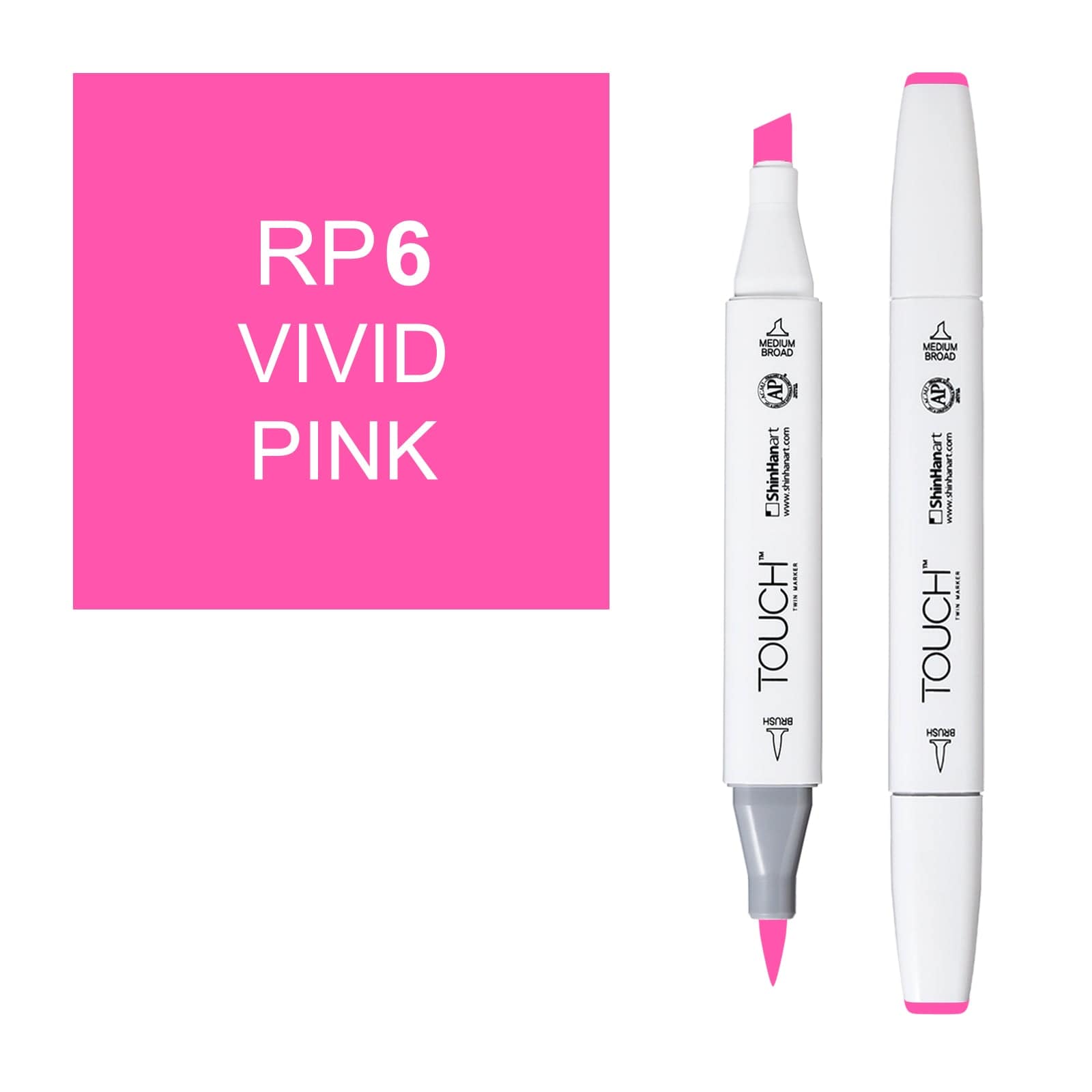 ShinHanart Touch Twin Brush Markers Vivid pink