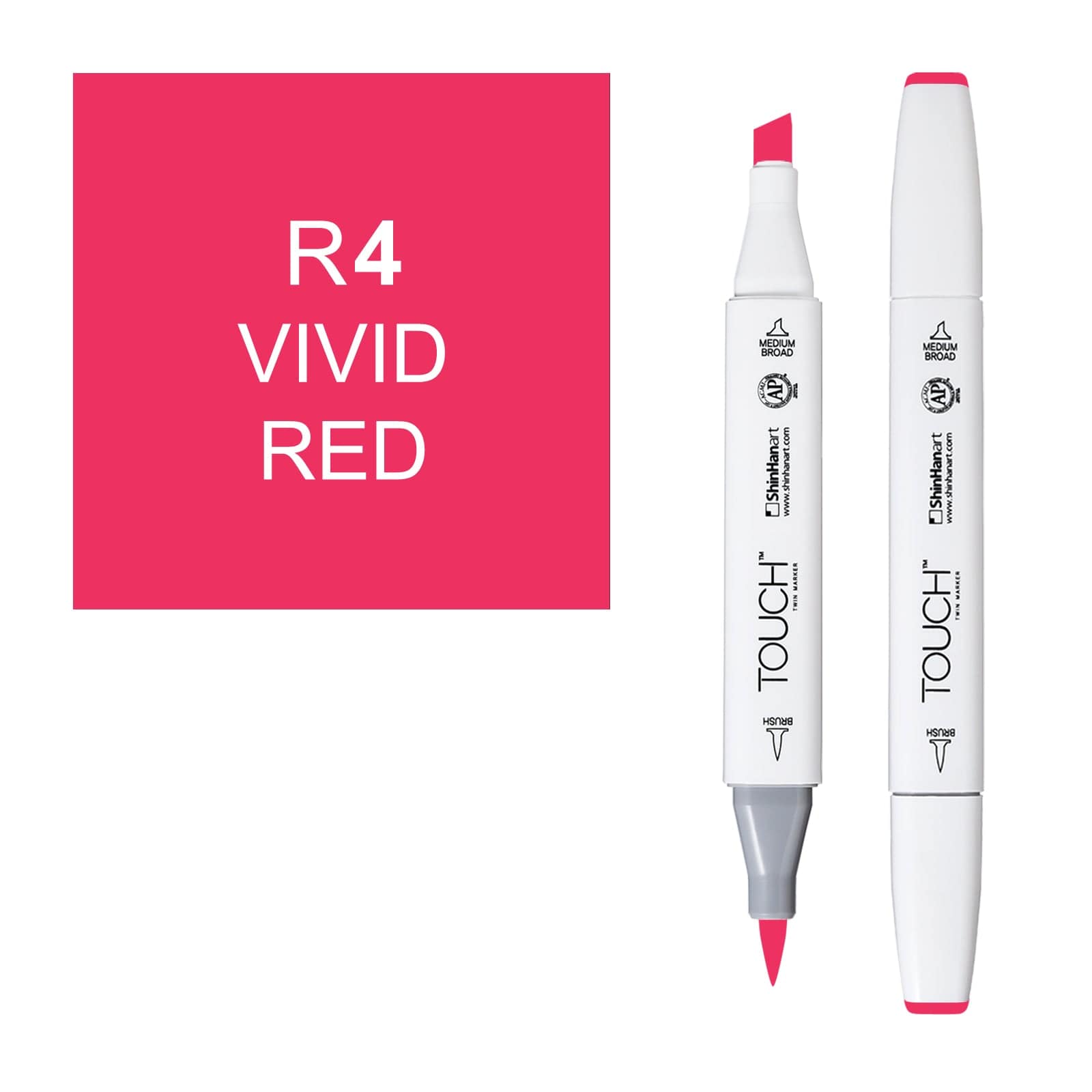 ShinHanart Touch Twin Brush Markers Vivid red