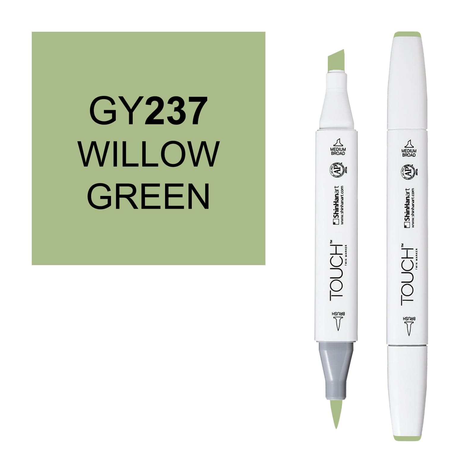 ShinHanart Touch Twin Brush Markers Willow green