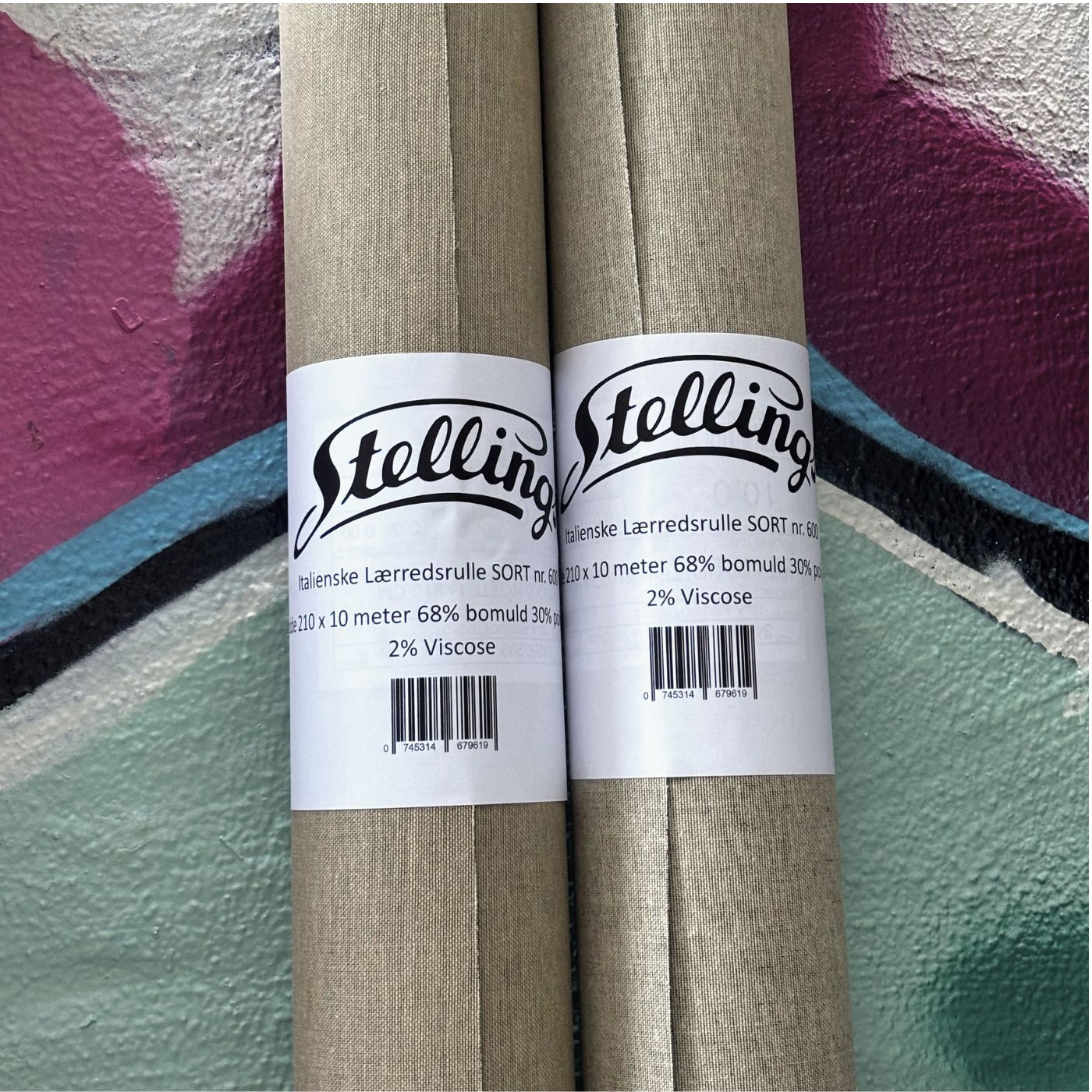 Stellings Canvas BLACK no. 600 - full roll - 68% cotton 30% polyester