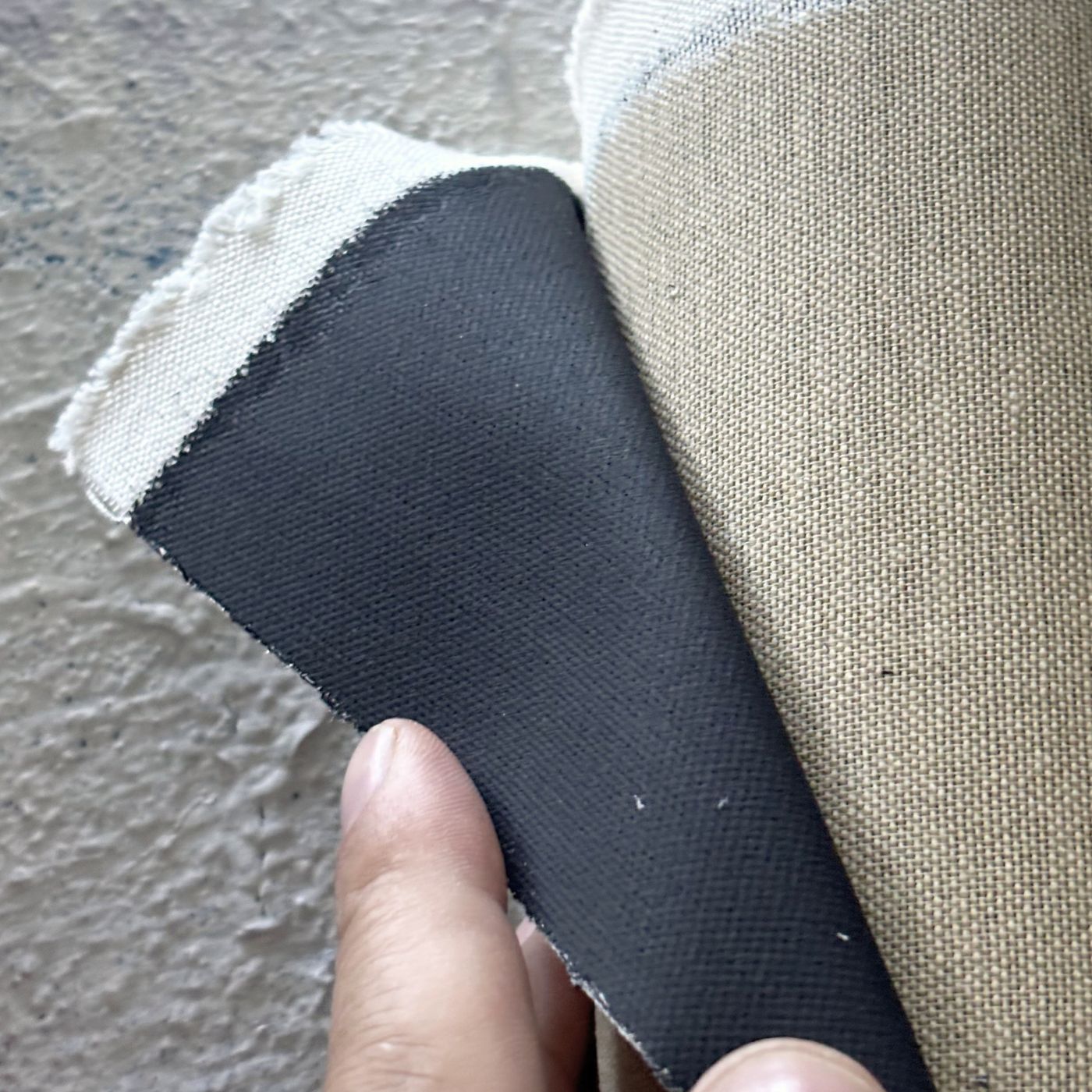 Stellings Canvas BLACK no. 600 - full roll - 68% cotton 30% polyester
