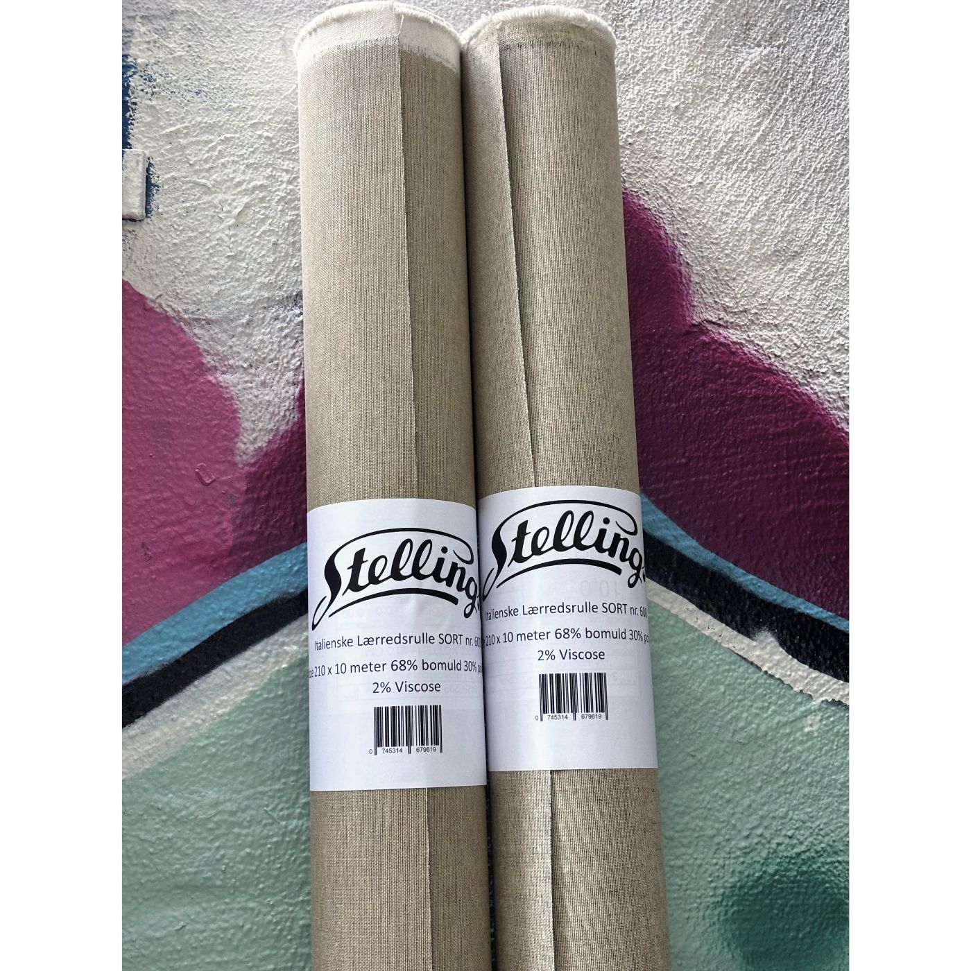 Stellings Canvas BLACK no. 600 - full roll - 68% cotton 30% polyester