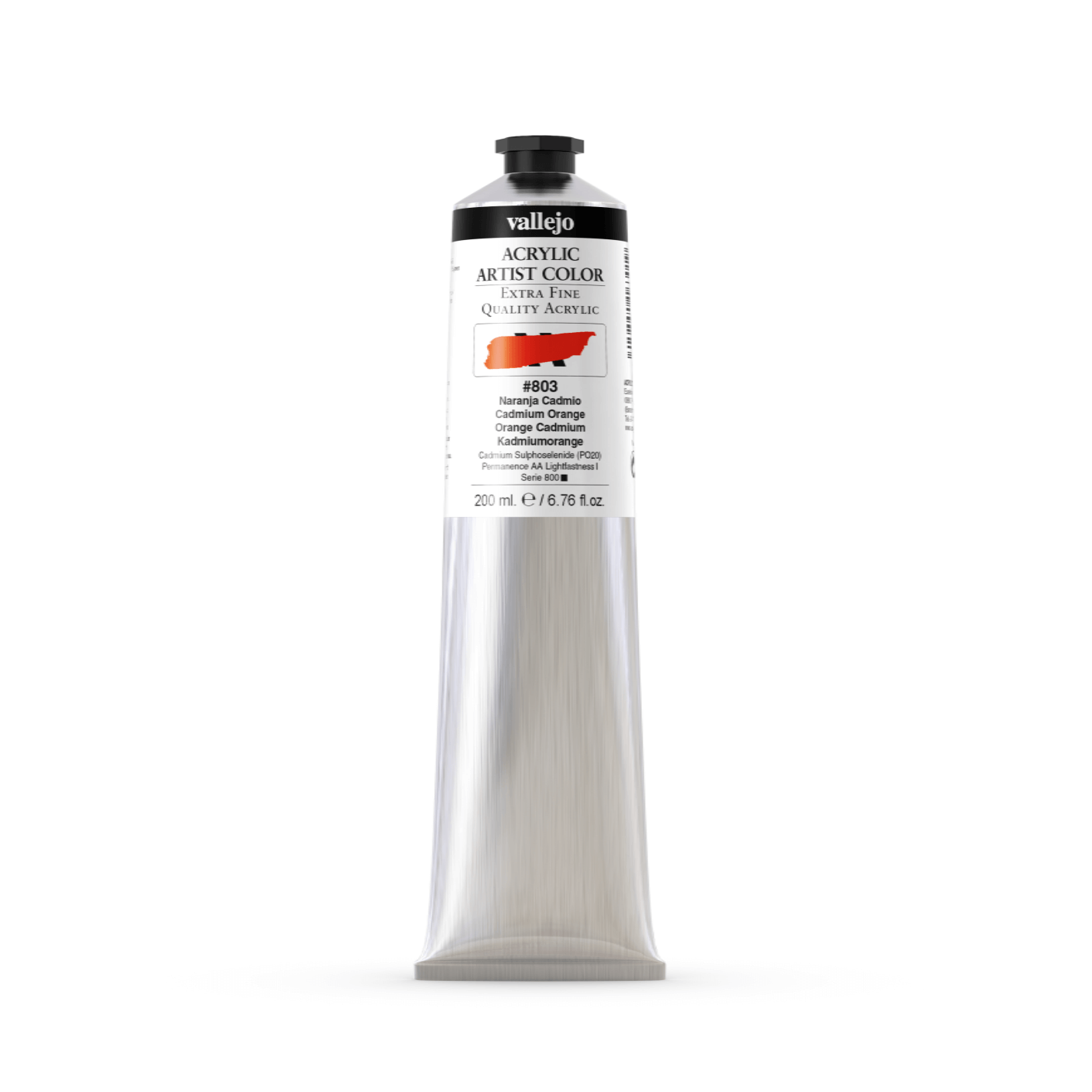 Vallejo Artist 200ml Cadmium Orange