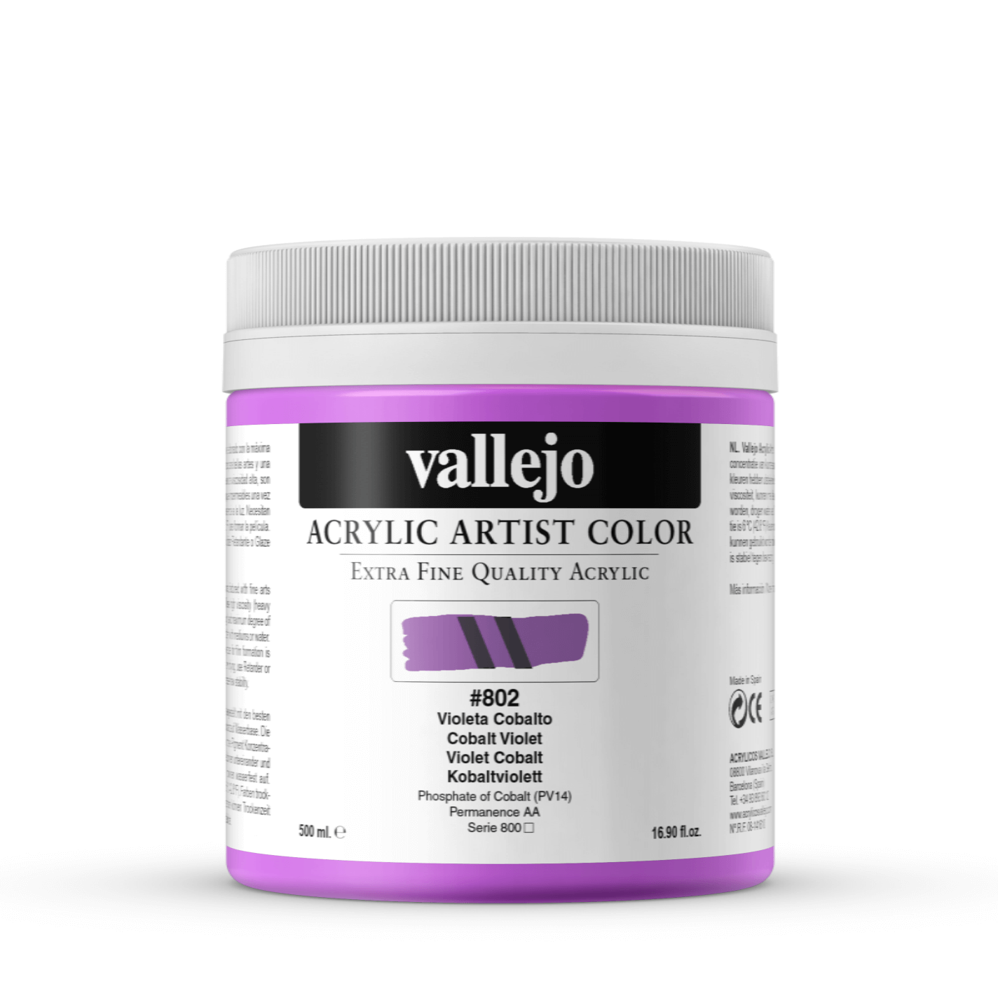 Vallejo Artist 500ml Cobalt Violet