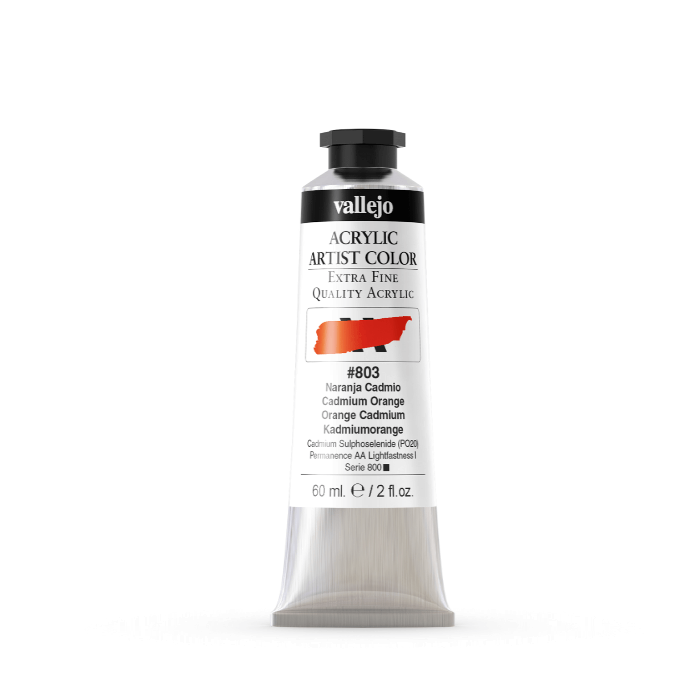 Vallejo Artist 60ml Cadmium Orange