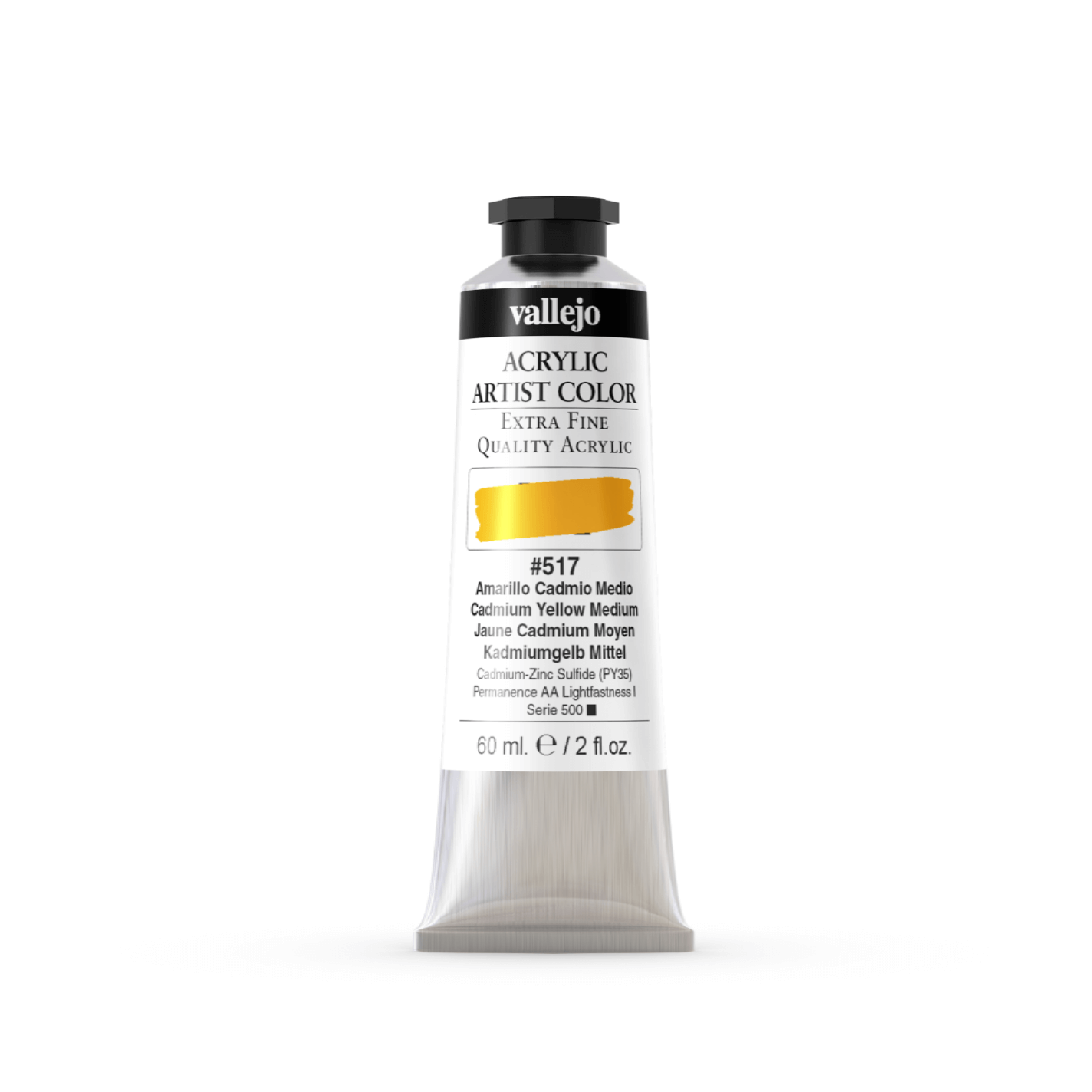 Vallejo Artist 60ml Cadmium Yellow Medium